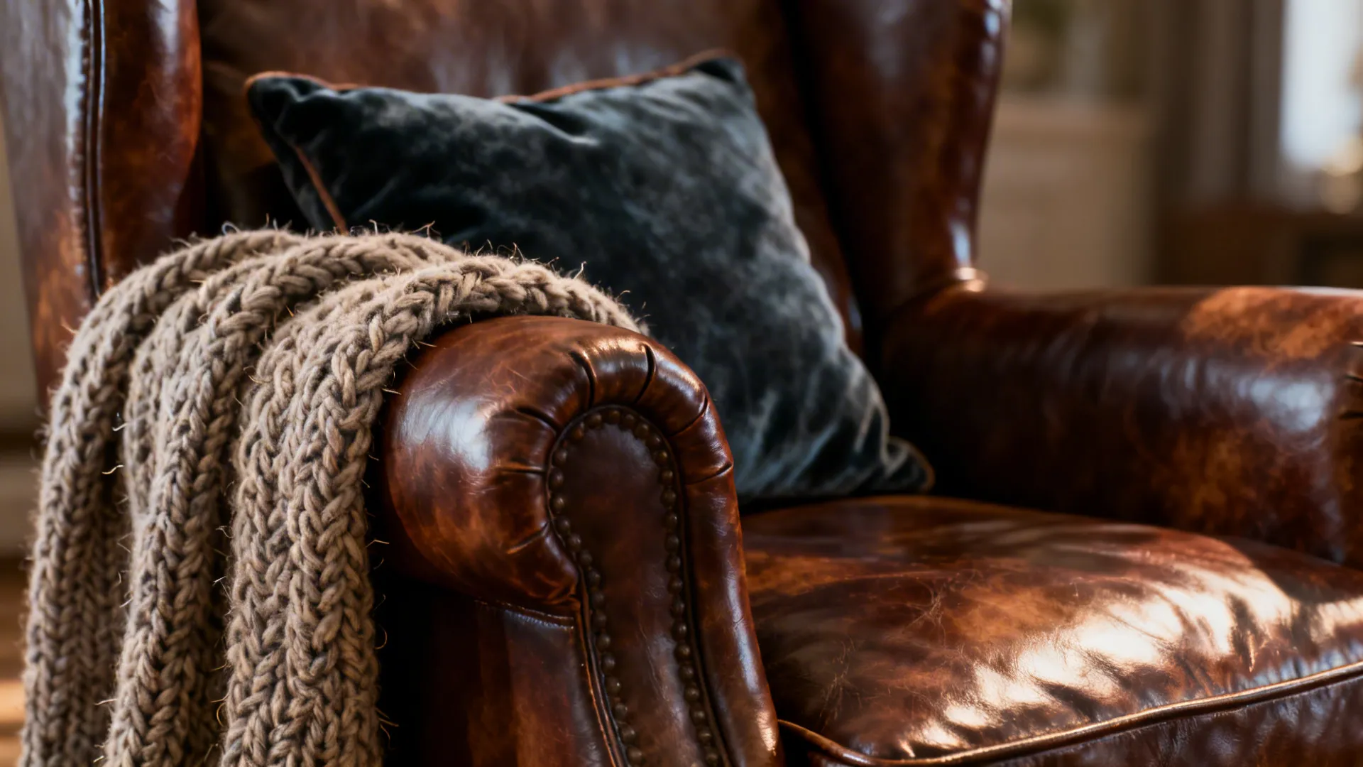 2. Mix Leather with Plush Textiles