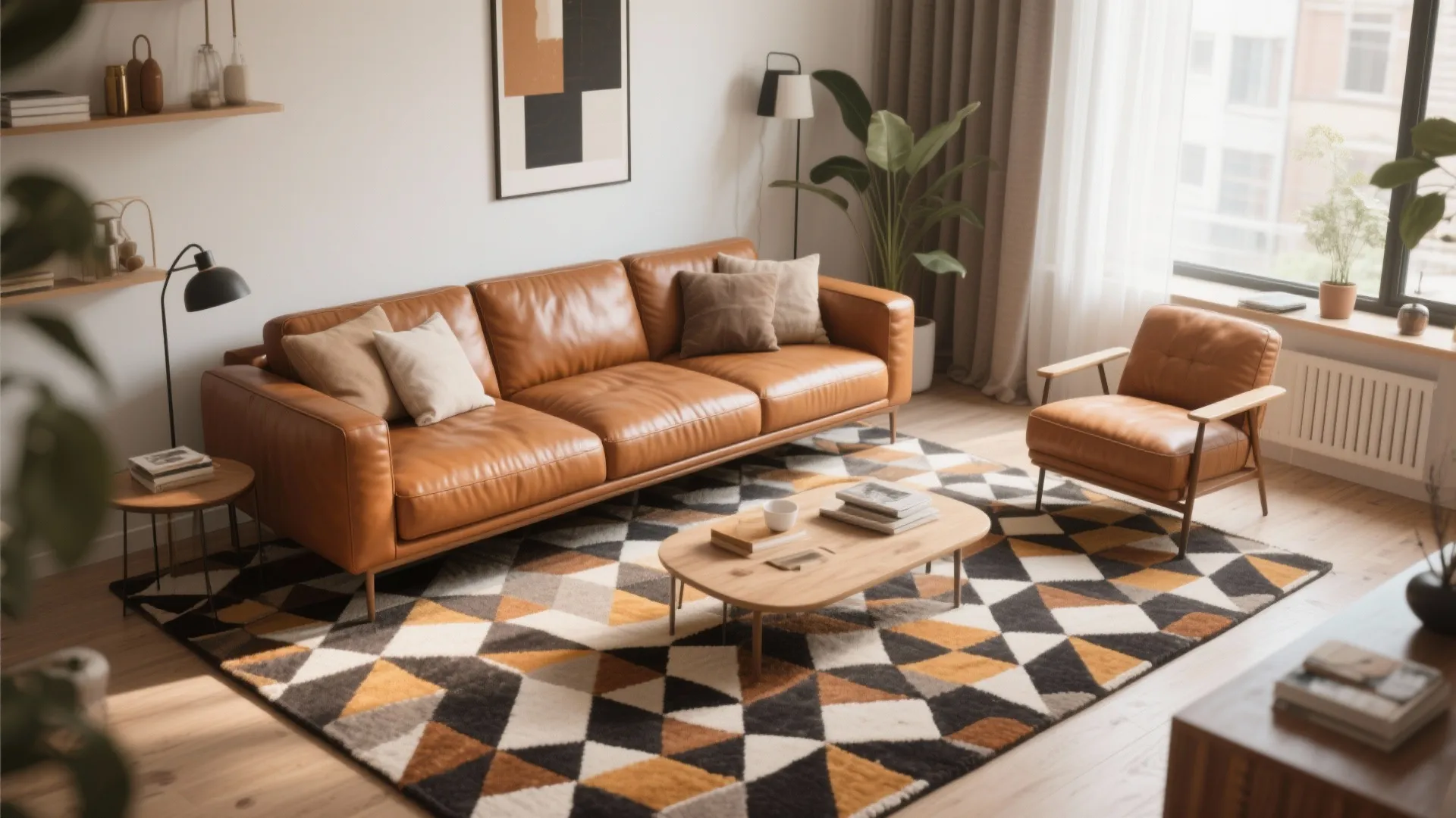 4. Statement Rug Underfoot