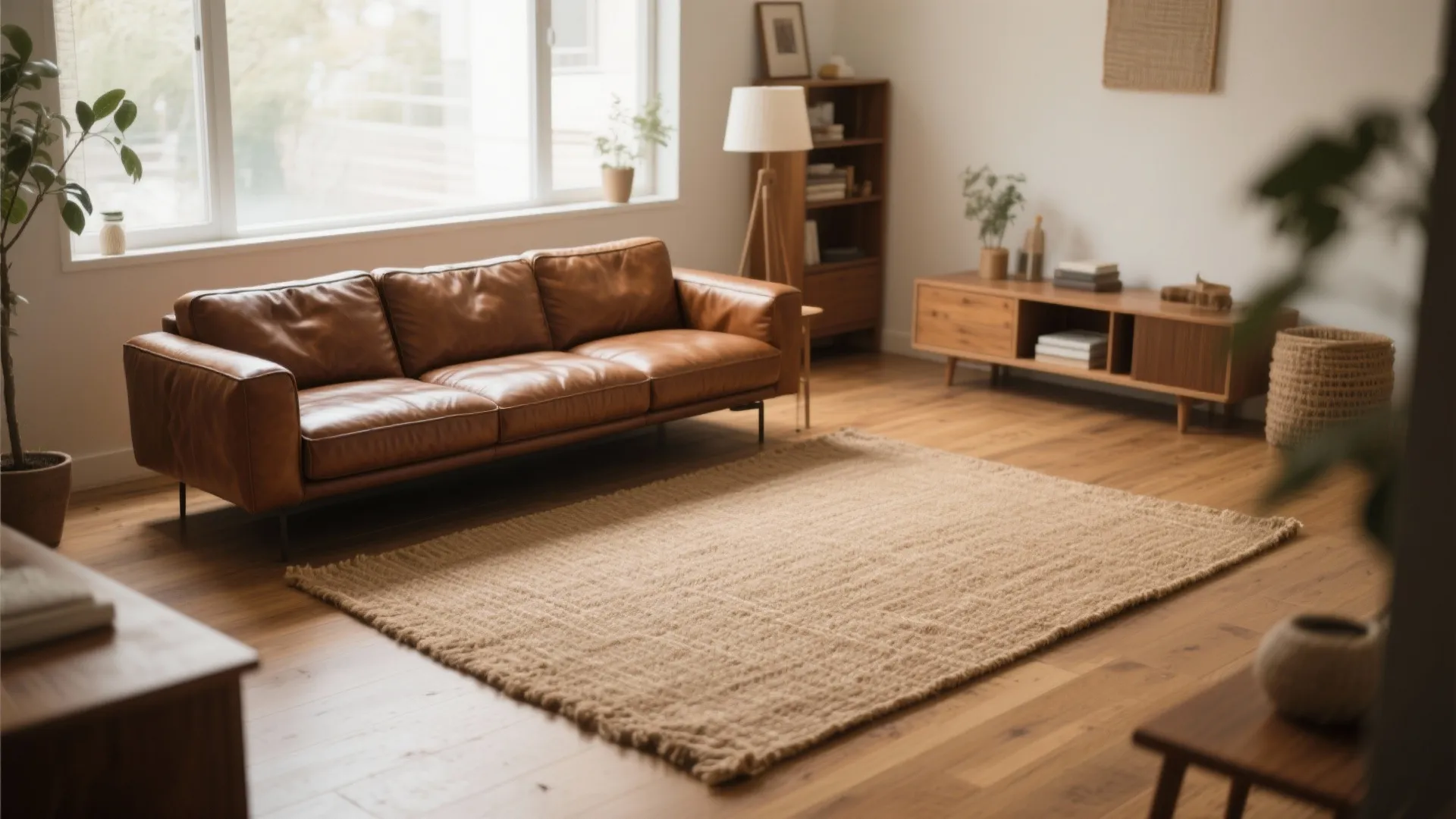 3. Layer with Textural Rugs