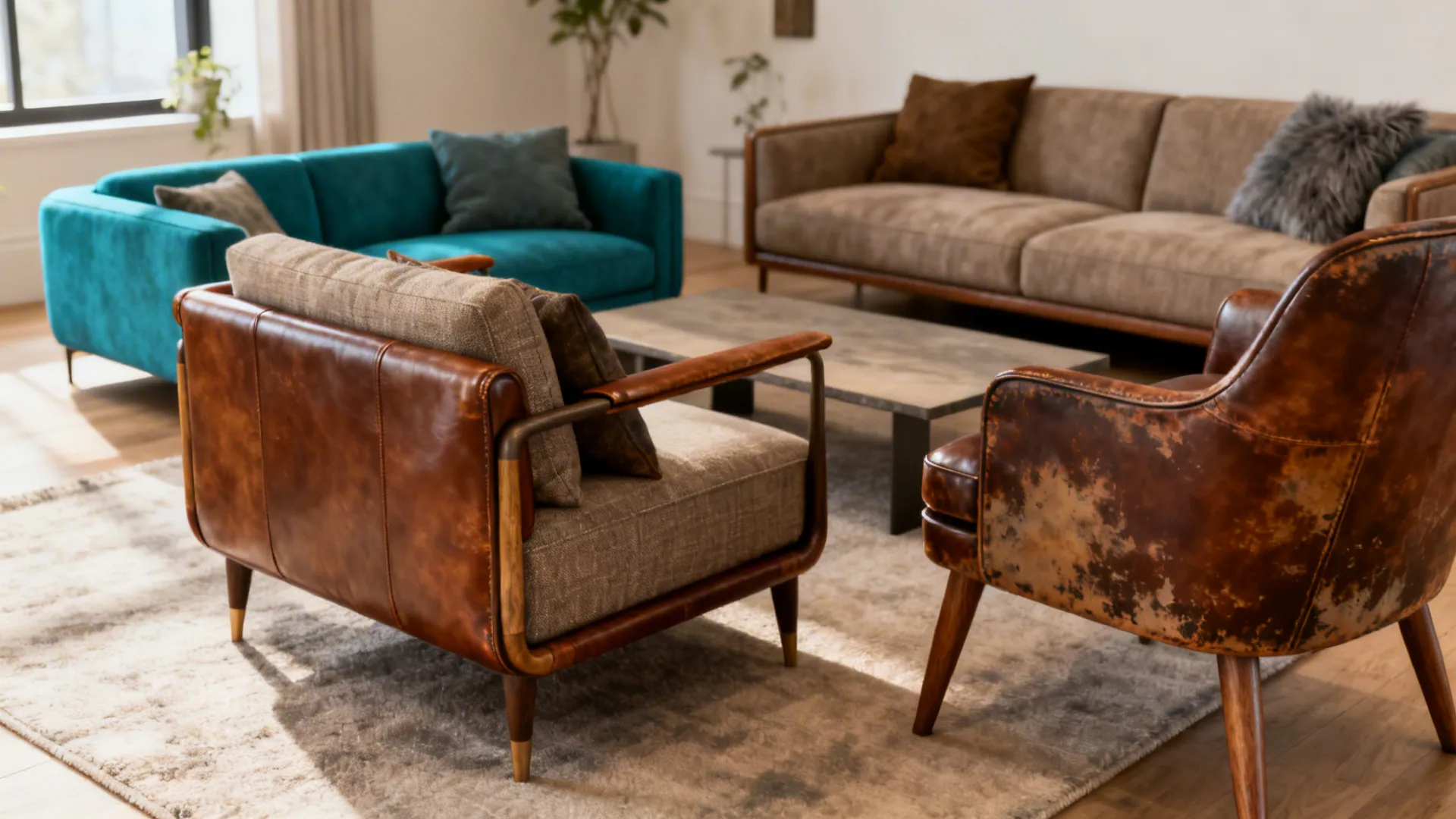 5 Leather Sofa Ideas for Living Rooms