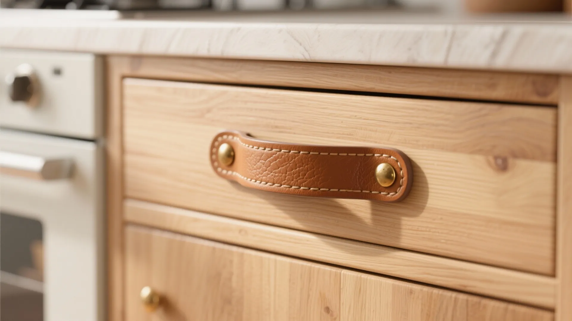 3. Leather Strap Handles