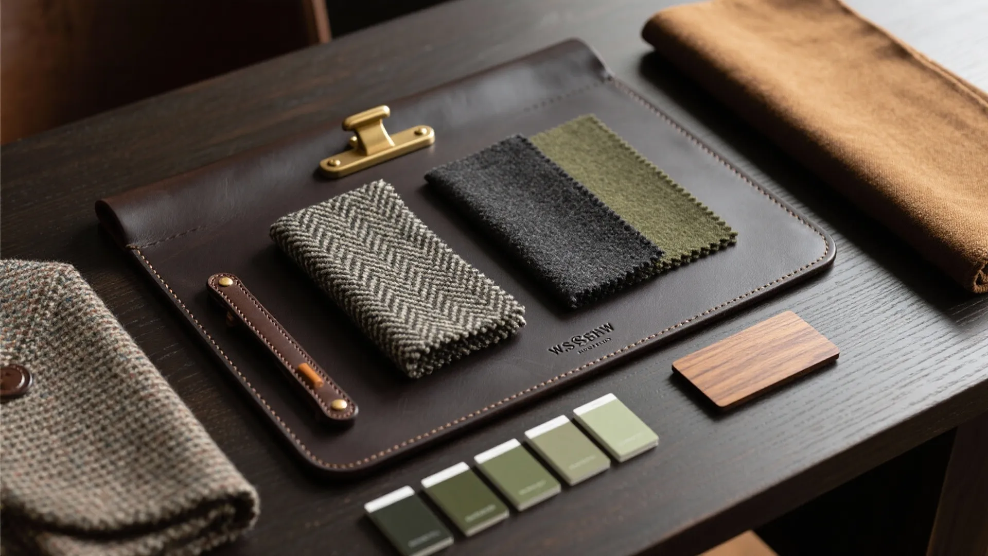 Leather Accents and Tailored Textiles