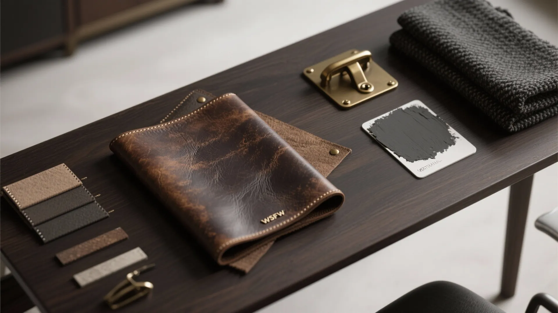 2. Leather, Wood & Warm Metals