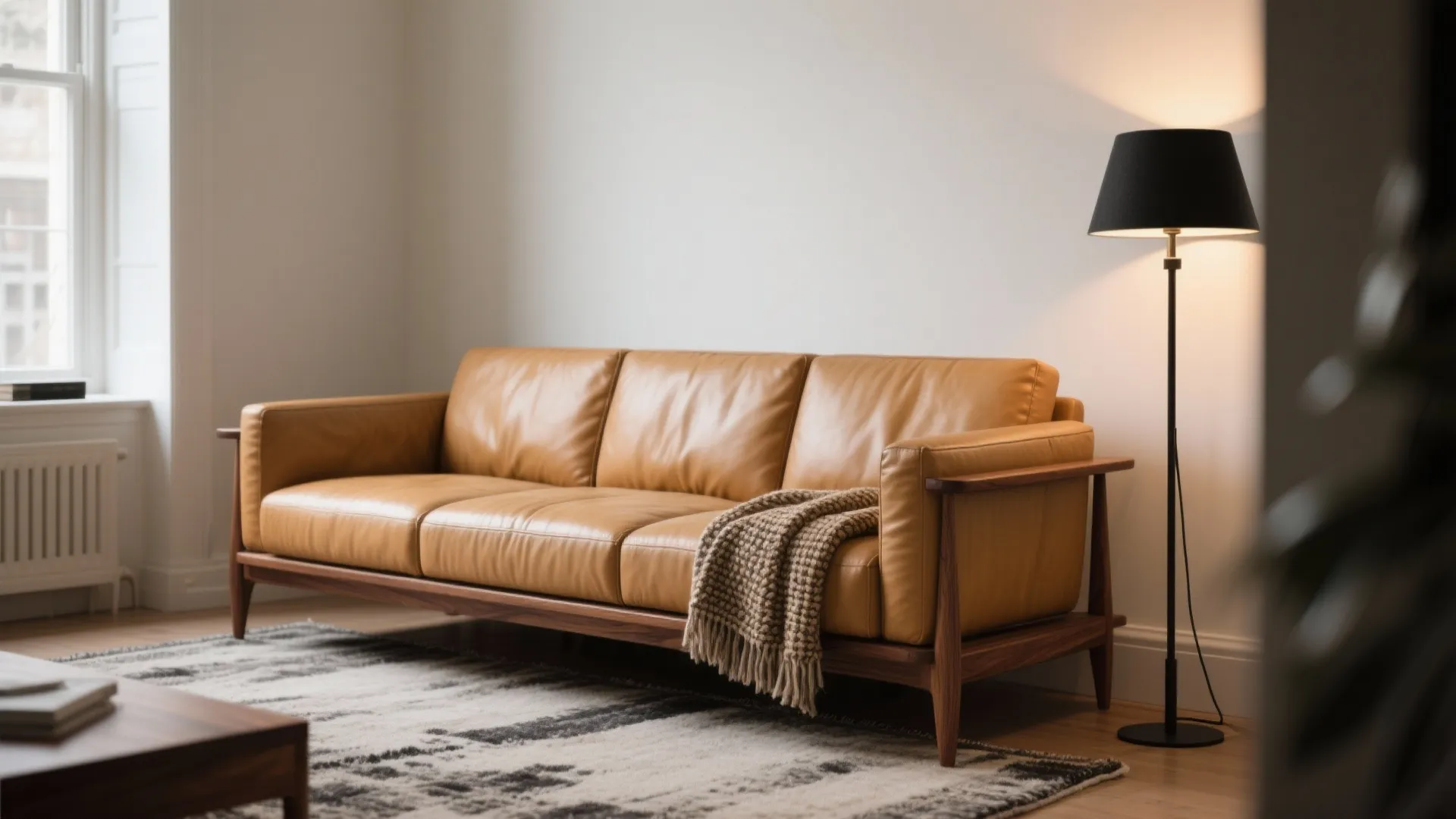 Leather-and-Wood Mix for Warm Modern Luxury