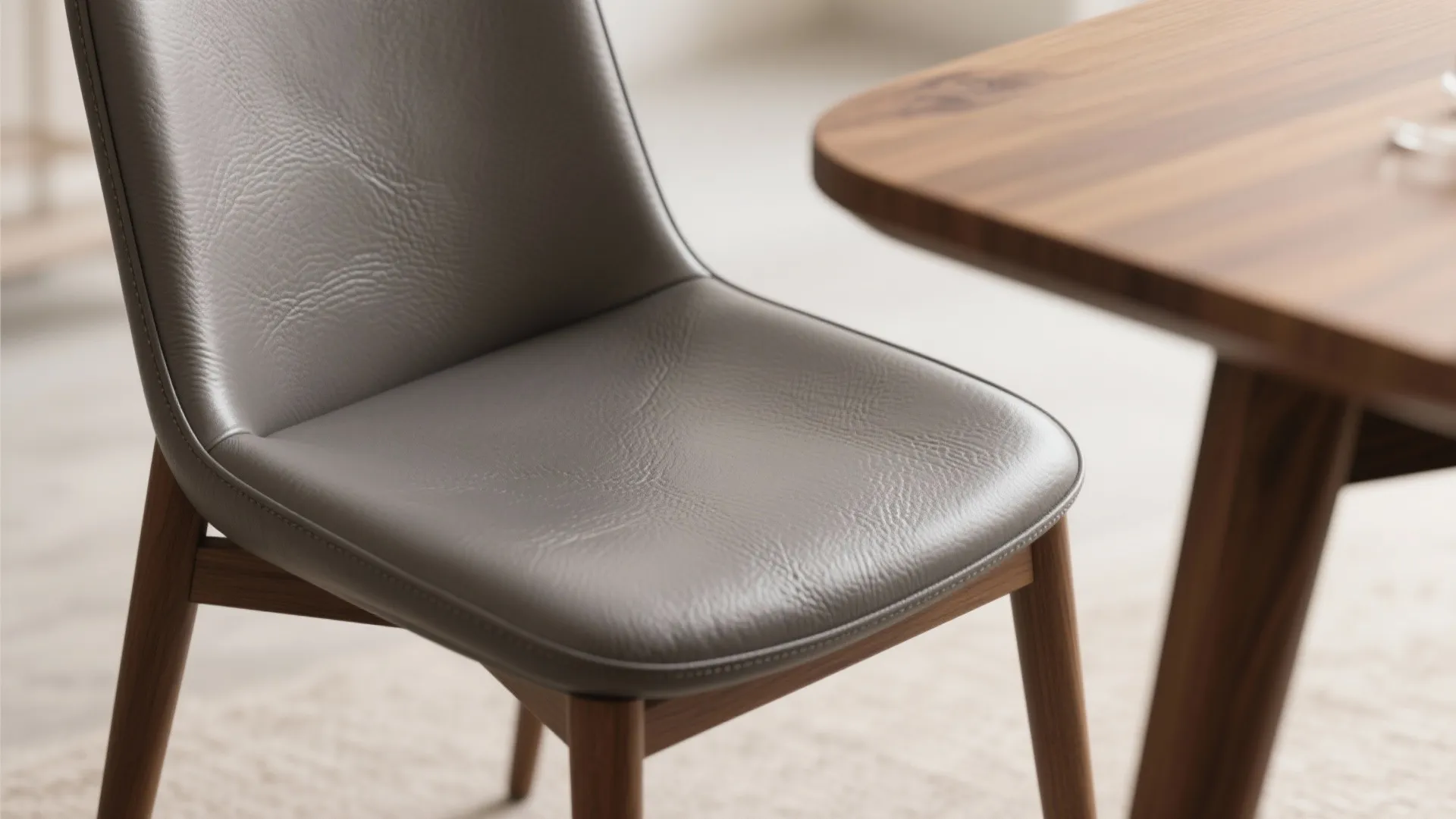 1. Pair with warm wood to soften the look