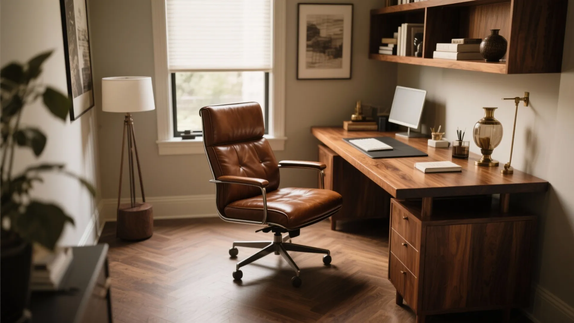 1. The Leather & Wood Classic