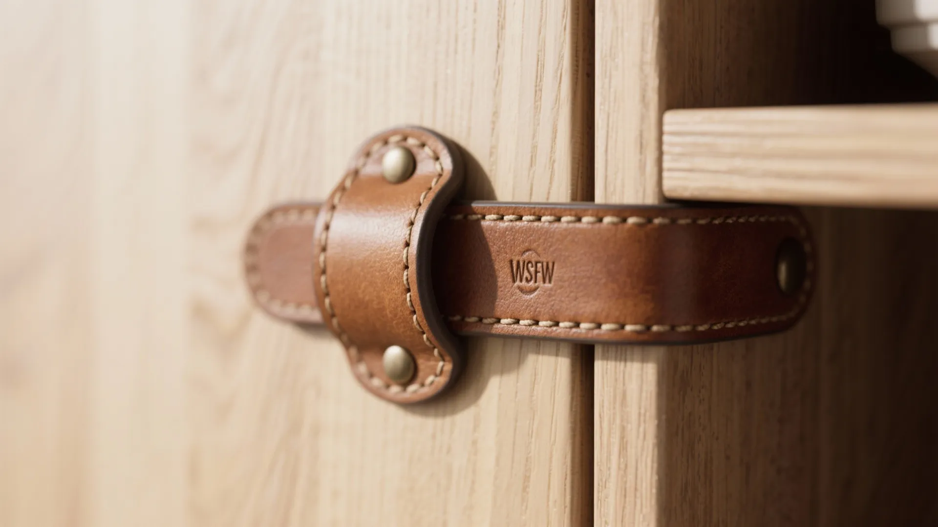 4. Leather or wooden strap handles for warmth and tactility