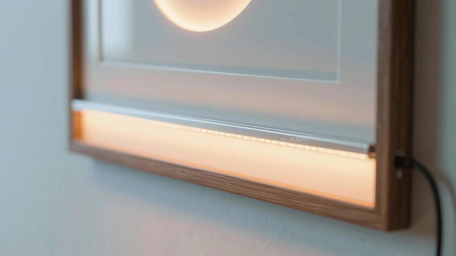 2. LED tape behind frames