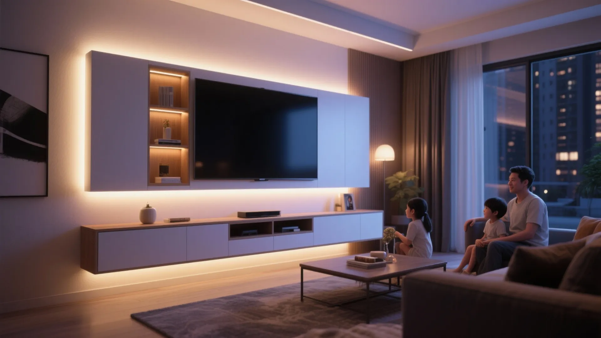 Integrated LED backlighting