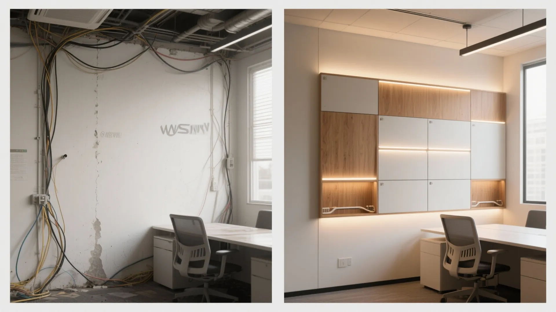 Modular Panels with Integrated Lighting and Cable Management