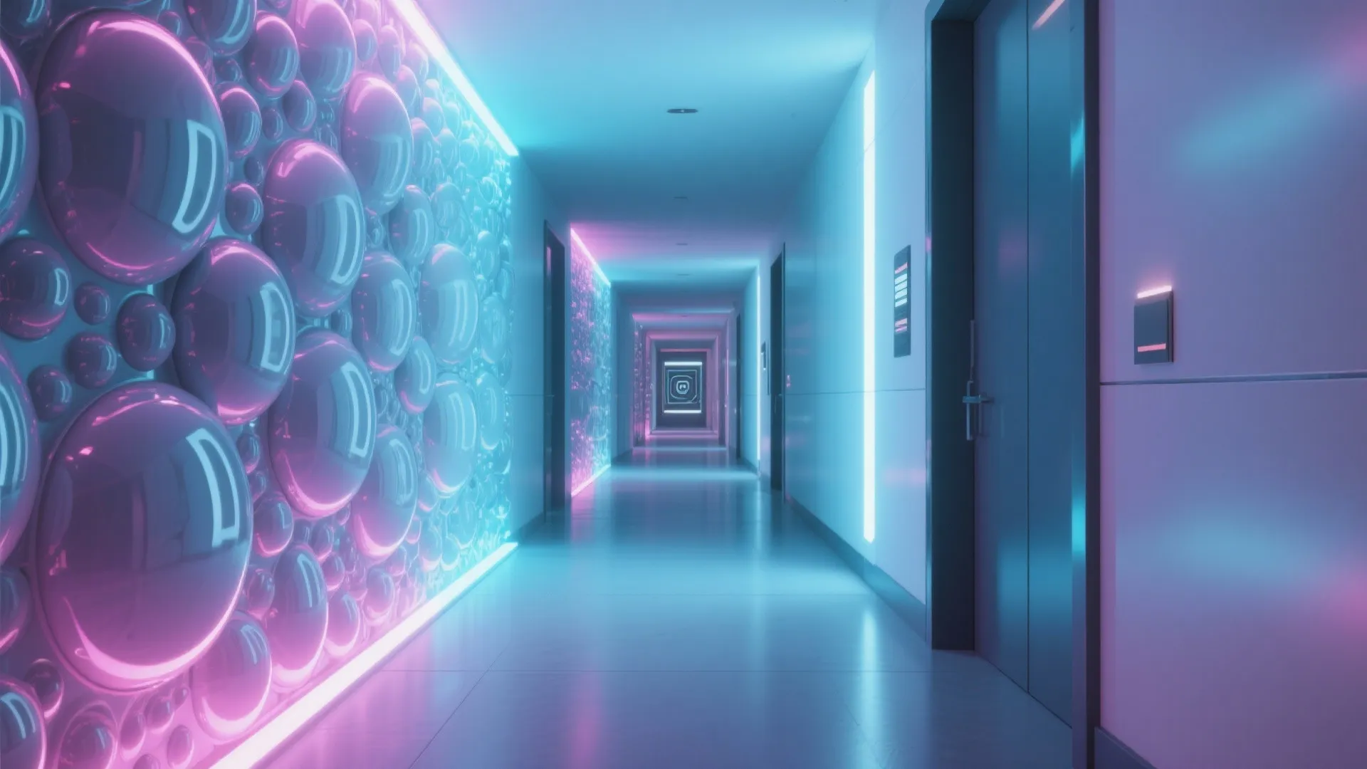 3. Layered Bubble and LED Backlight