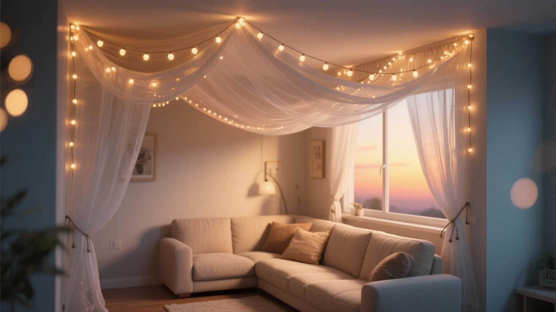 1. LED Canopy — Twinkle from Above