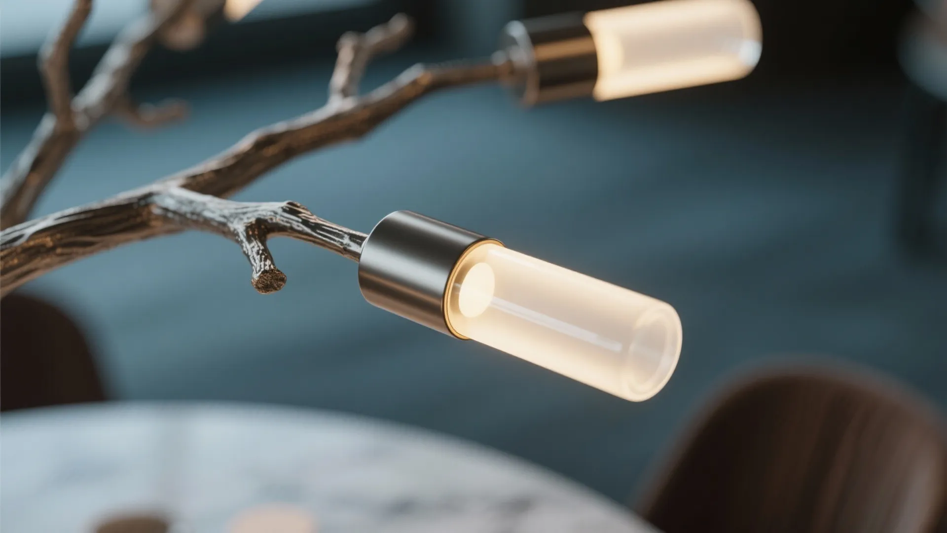 3) Sculptural statement fixture to anchor the room