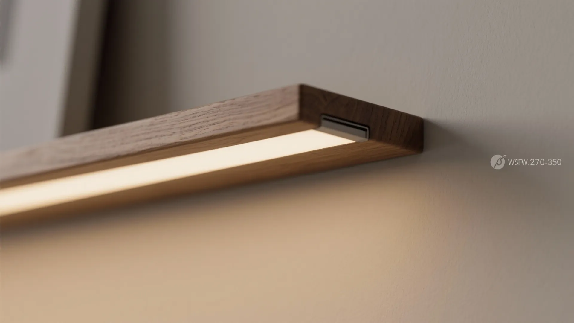 Slim Floating Shelves with Hidden Lighting