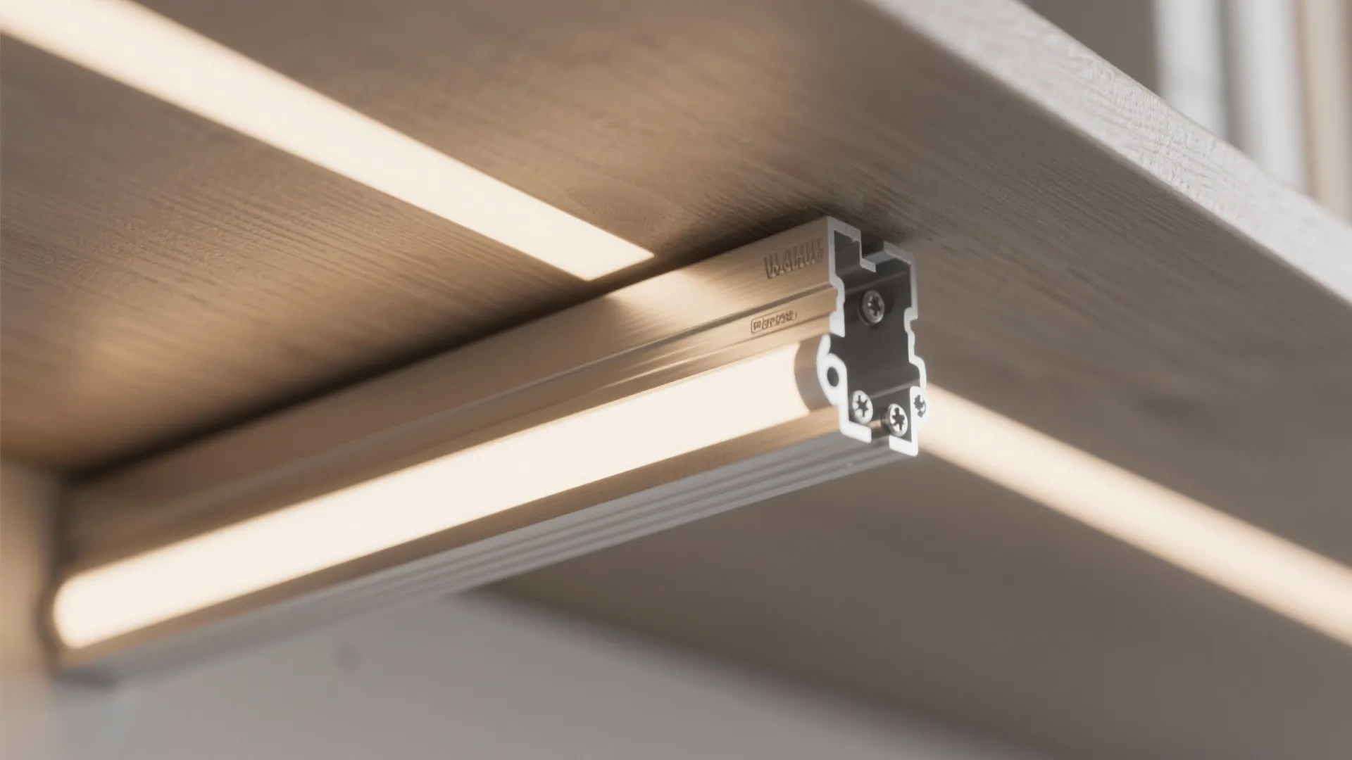 Open Shelves with Integrated Task Lighting