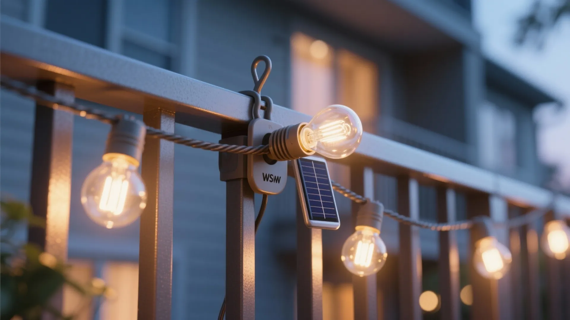 String Lights + Solar Lanterns for Atmosphere