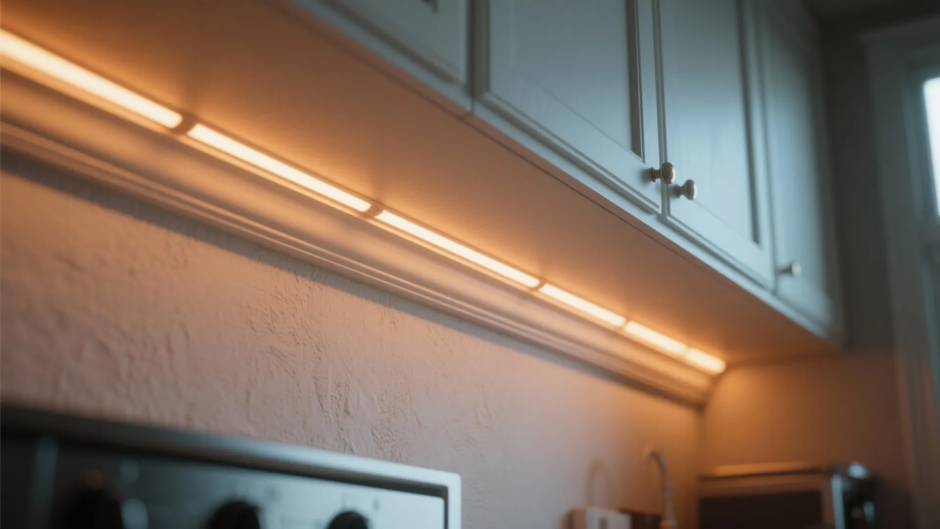 3. Accent lighting to visually expand walls