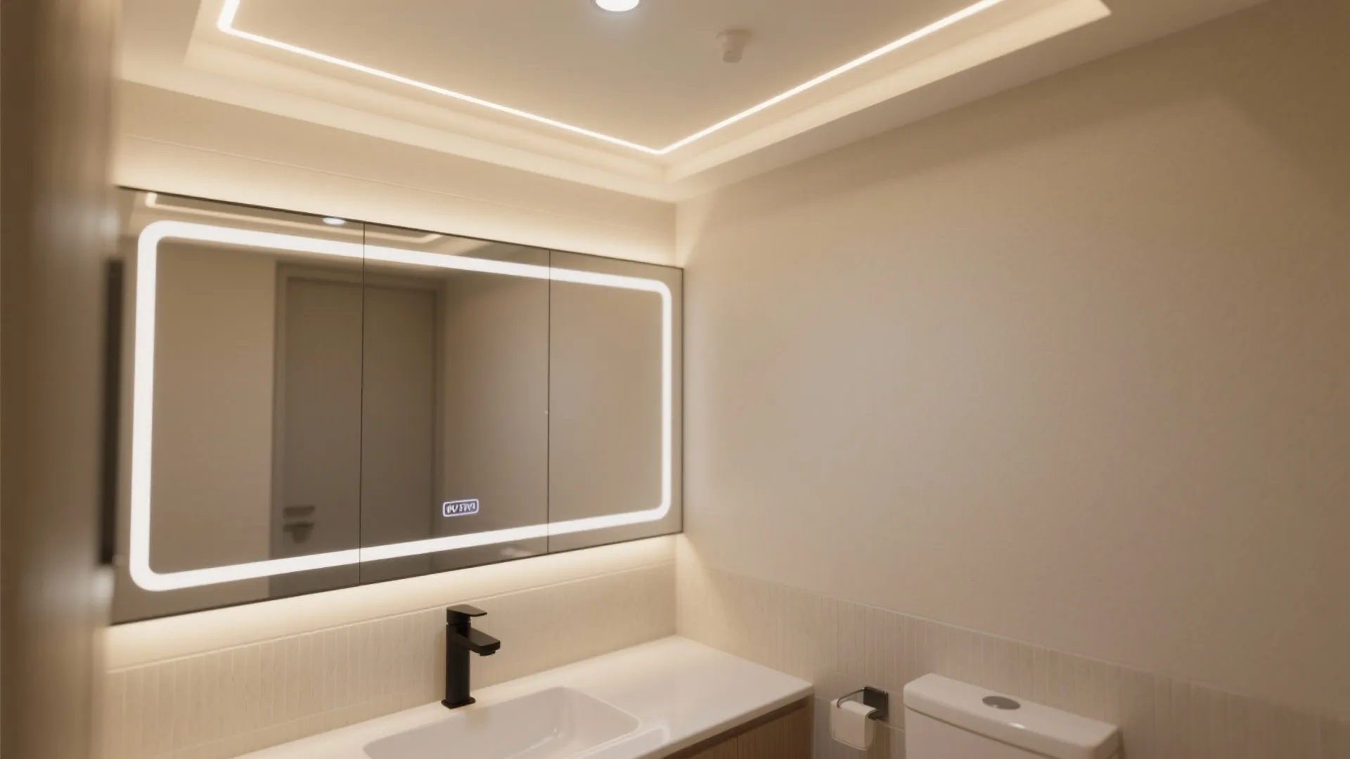 Layered LED cove lighting for a soft glow