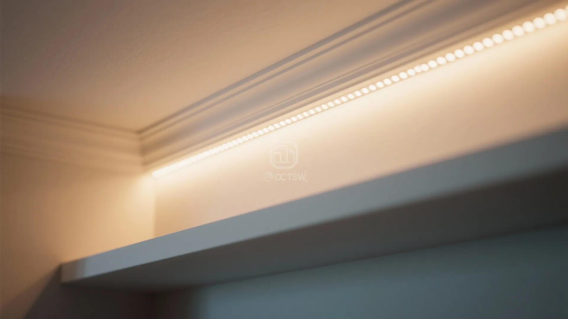 3. Install LED strip lights for subtle depth