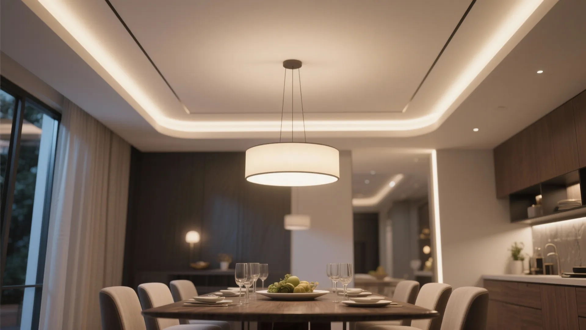 10. Hidden LED Cove Glow