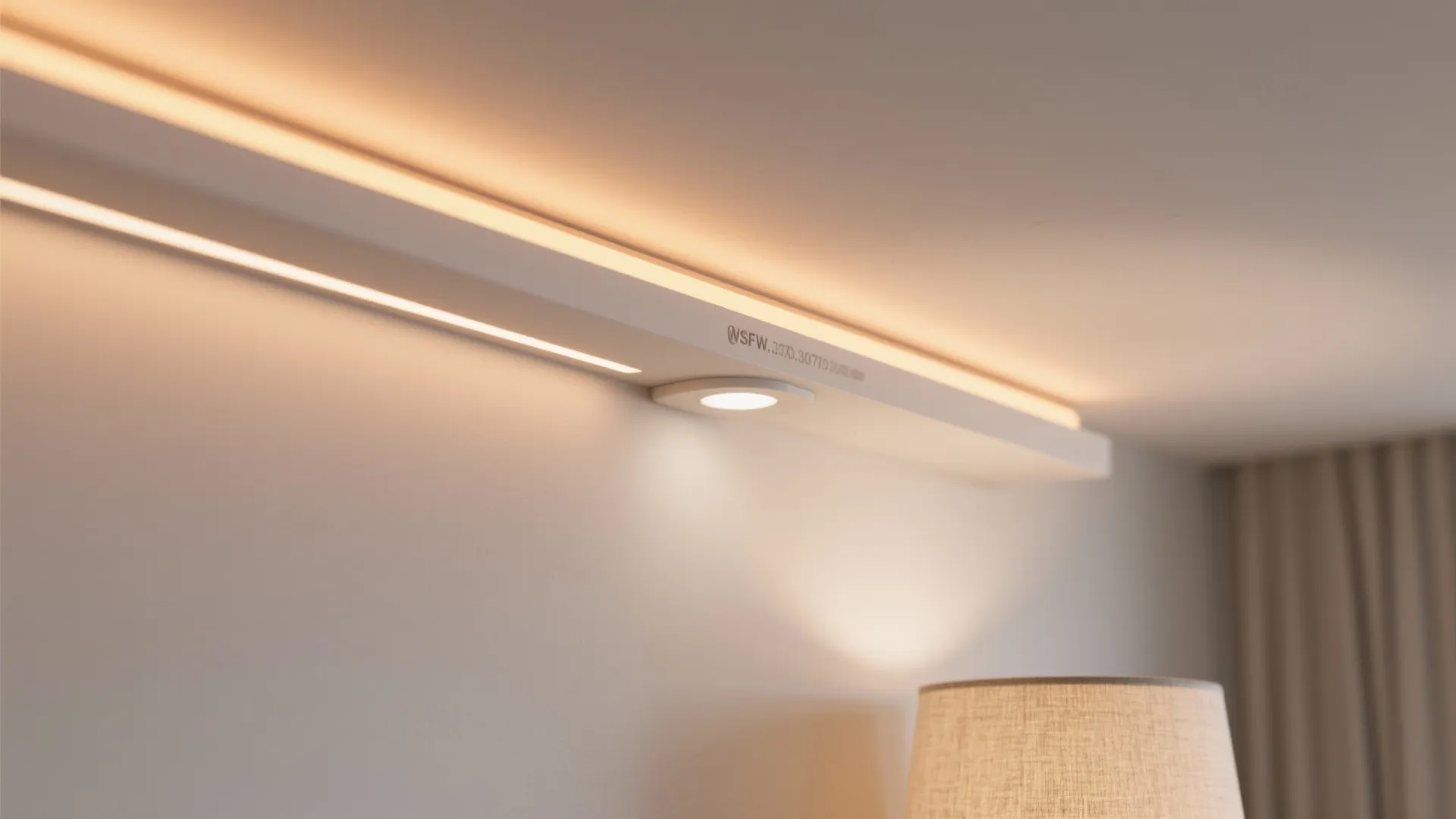 Layered LED lighting for atmosphere and efficiency