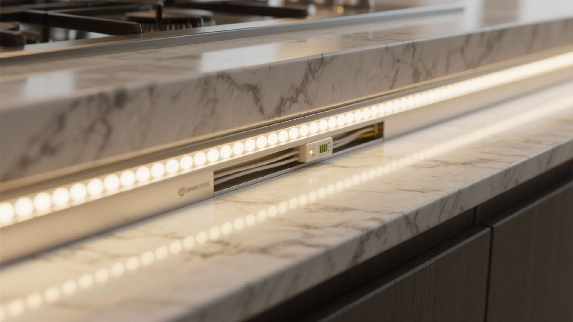 Task lighting in kitchens and work nooks