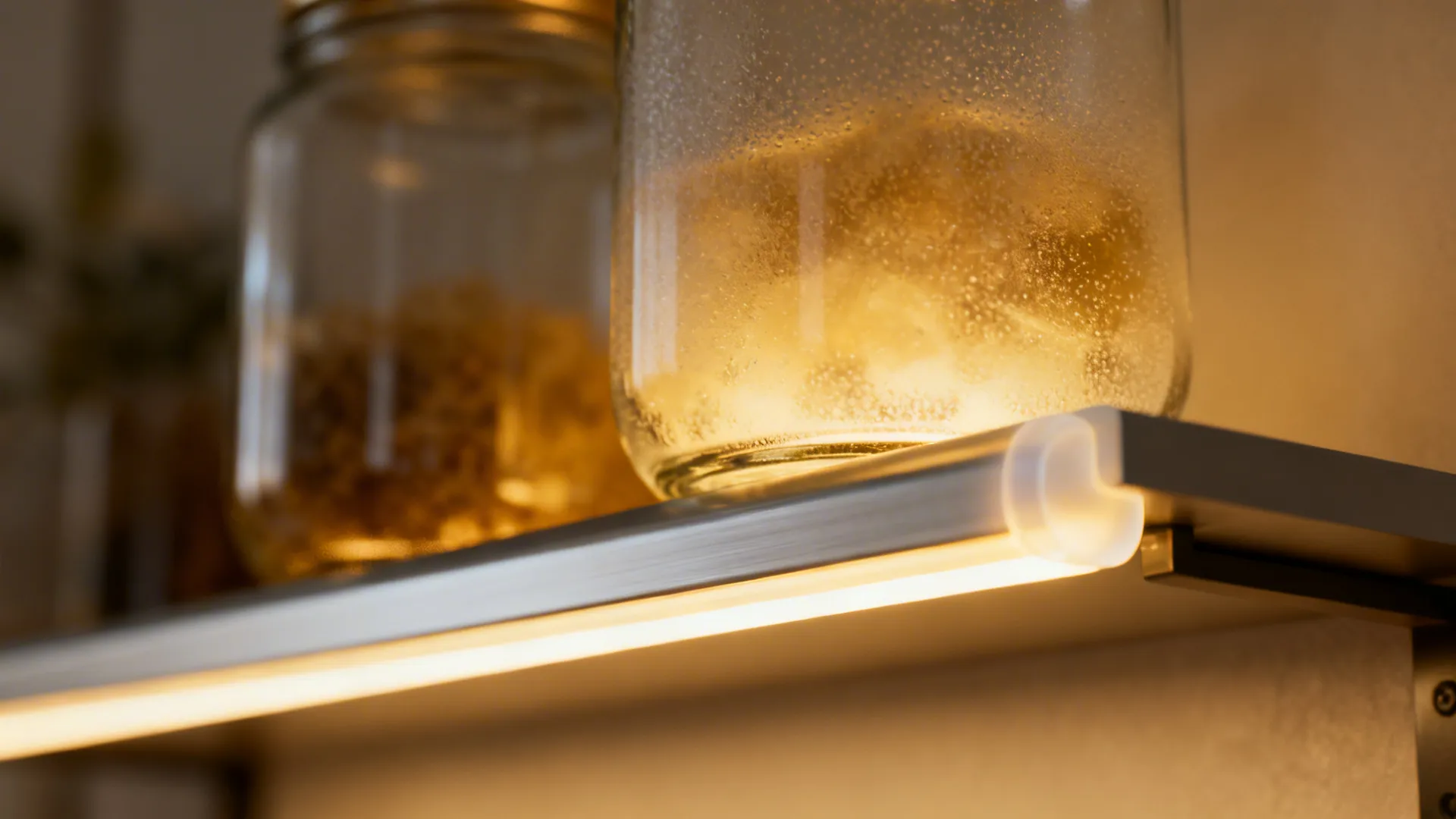 Backlit Glass Storage for Night Glow