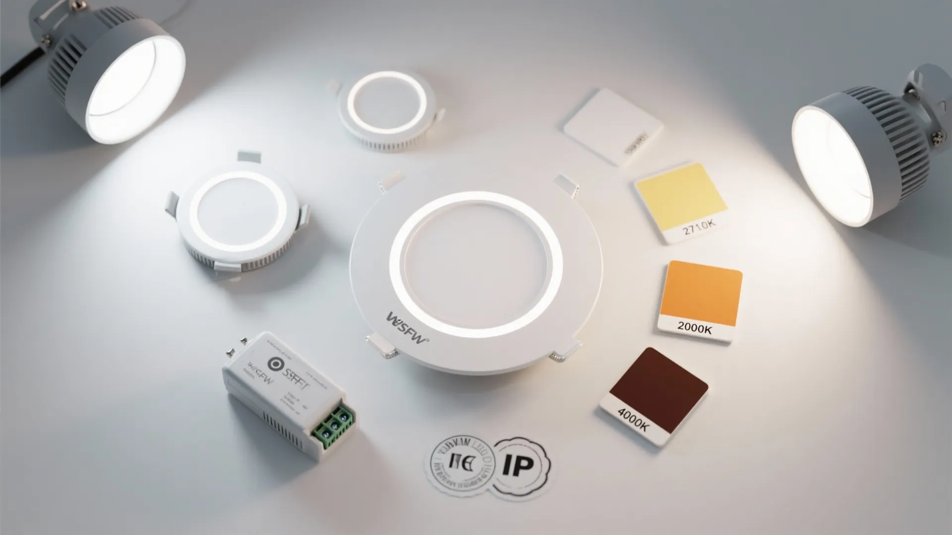 5. Smart Round LED Discs for Energy Efficiency
