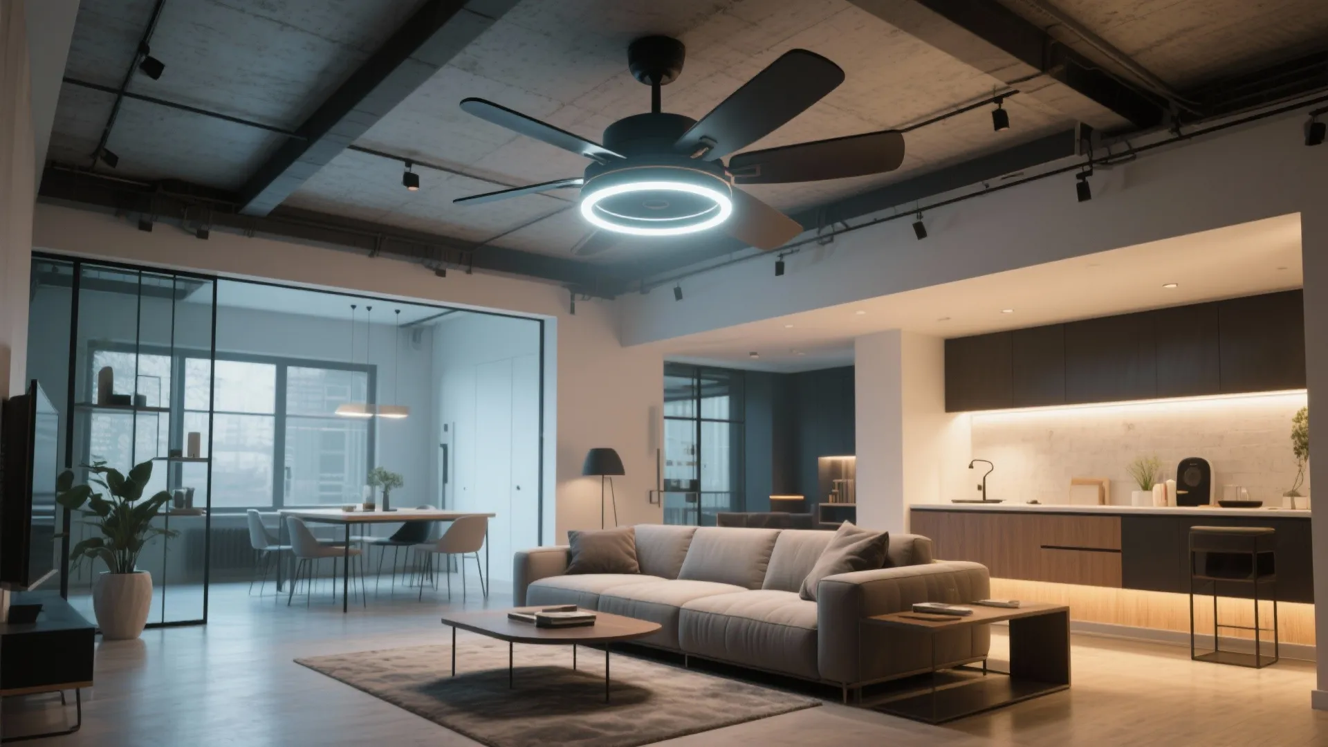 2. Dual-Mounted Lighting and Fan Combos