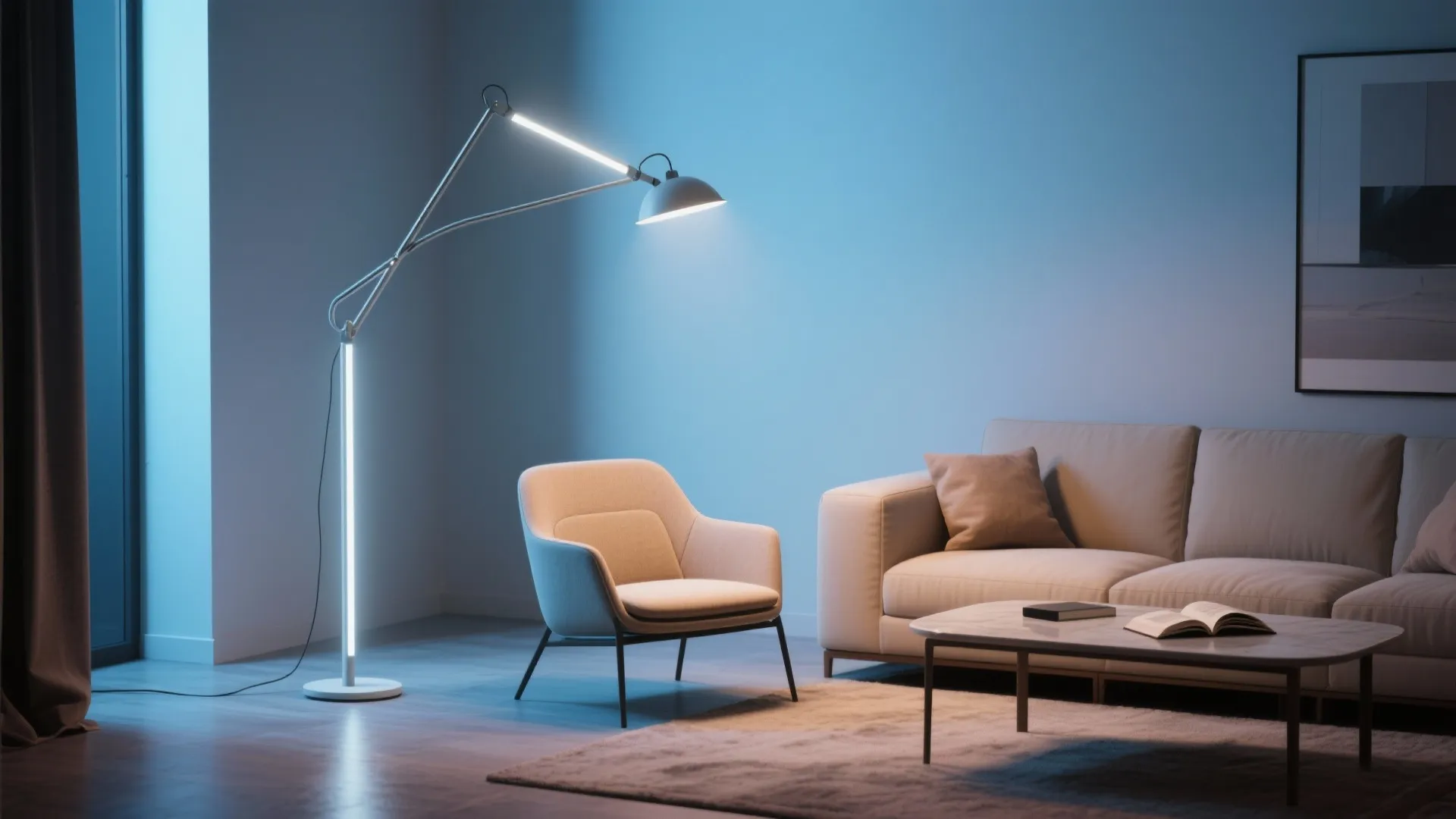 LED Floor Lamps with Adjustable Arms