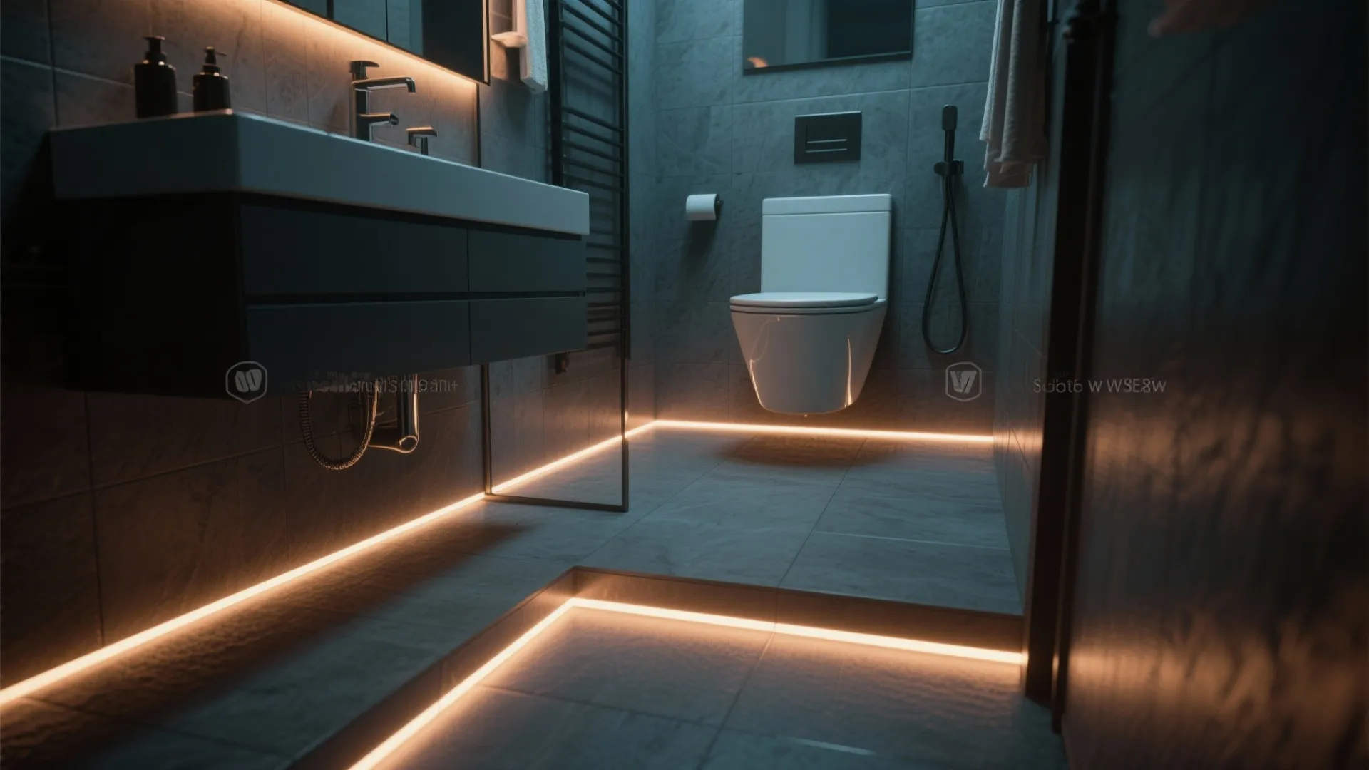 4. Integrated LED Floor Trim