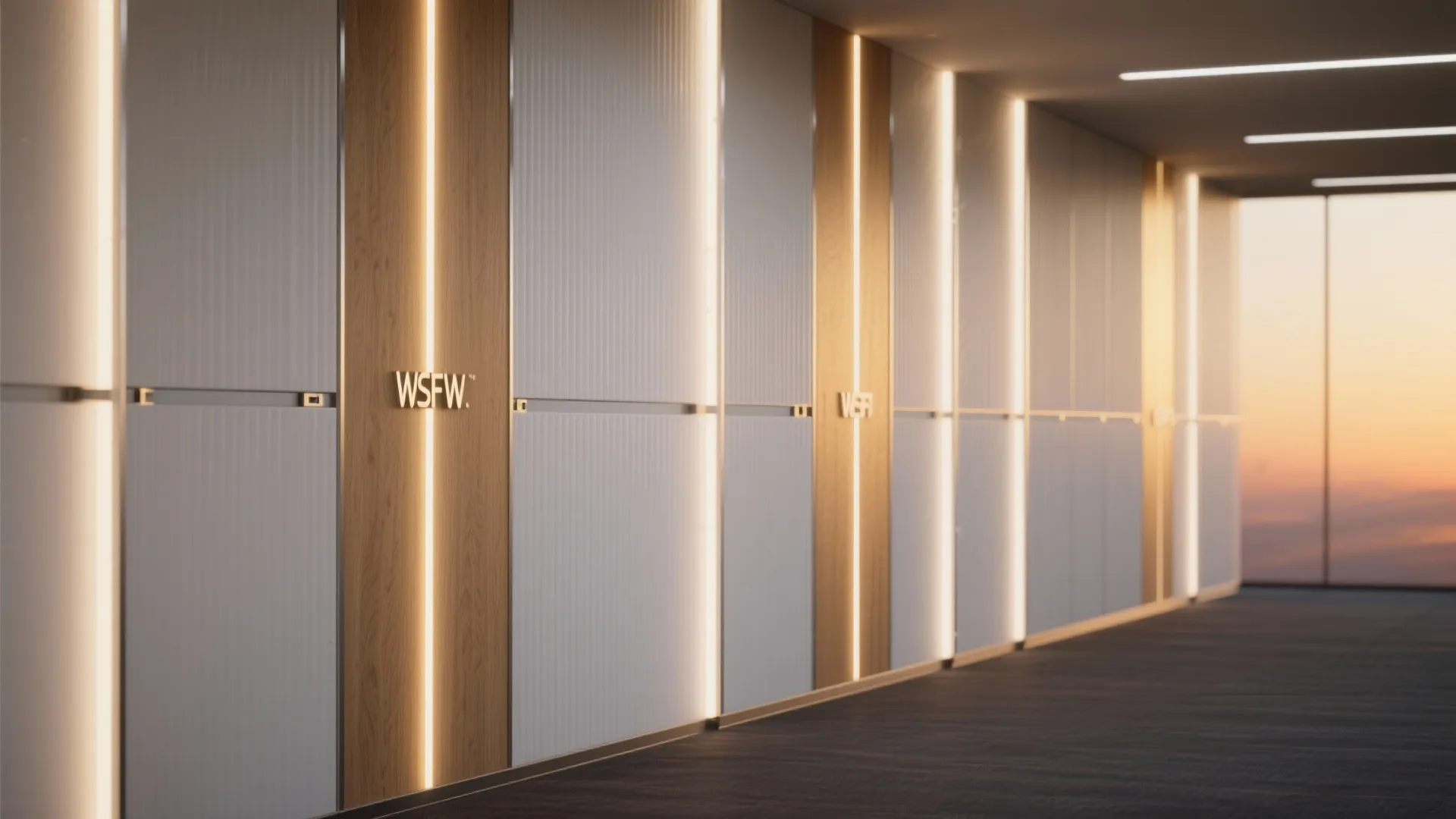 LED Backlit Fluted Panels for Dynamic Mood