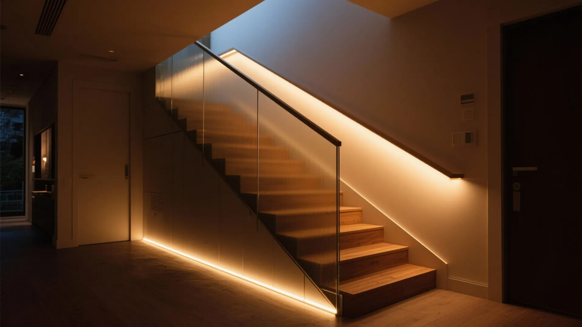 Back-Painted or LED-Lit Glass Feature Wall