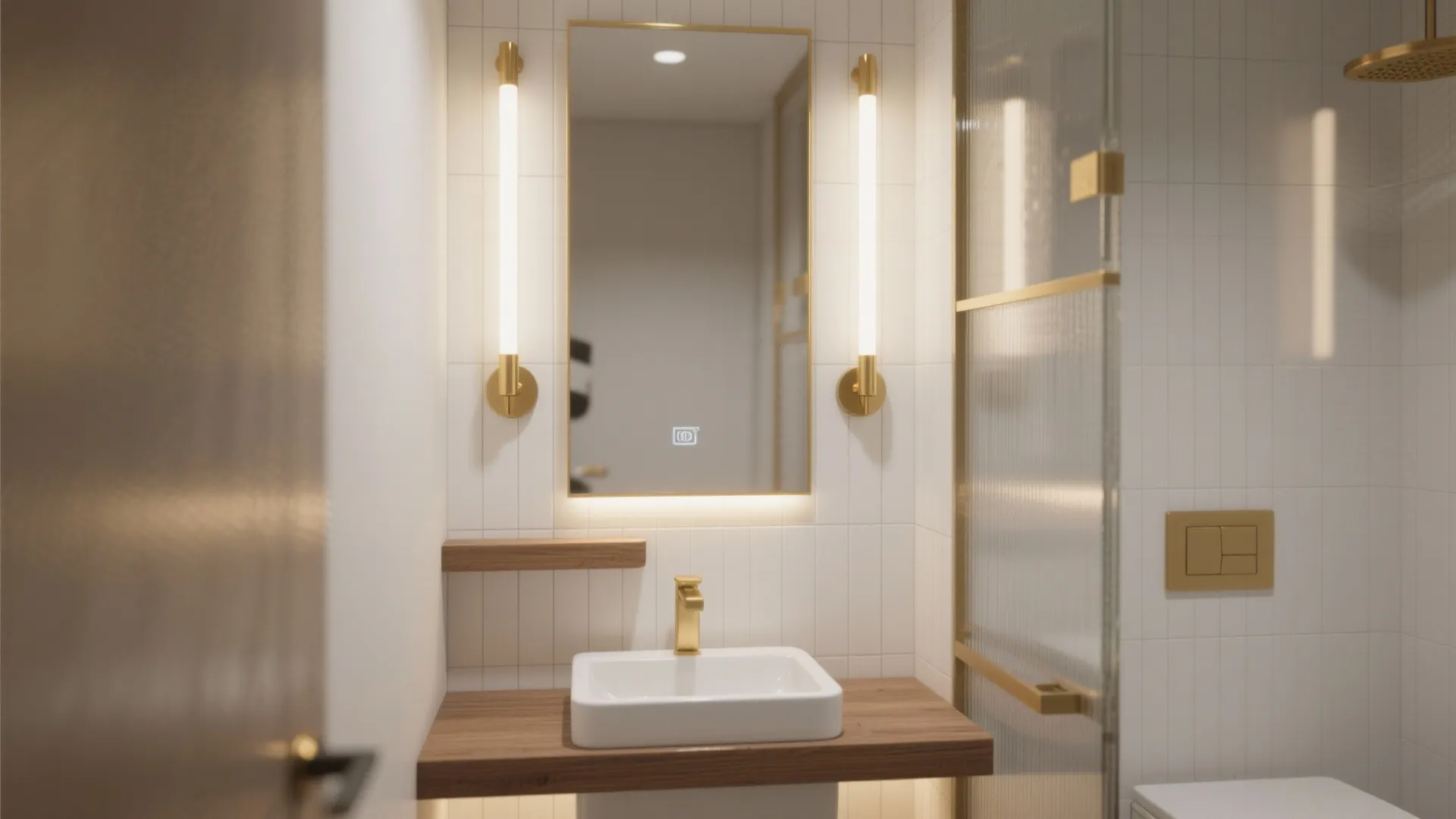 2. Integrated LED Gold Strips