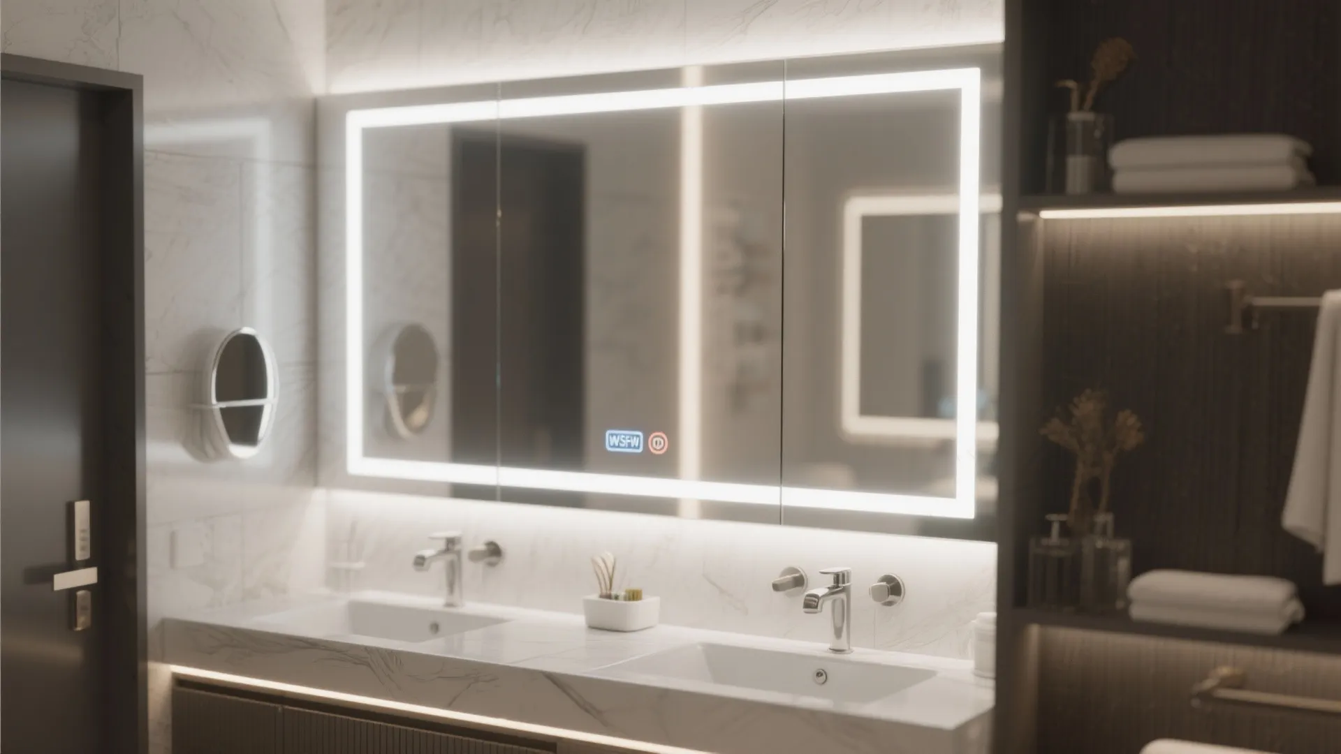 9. LED Integrated Mirror