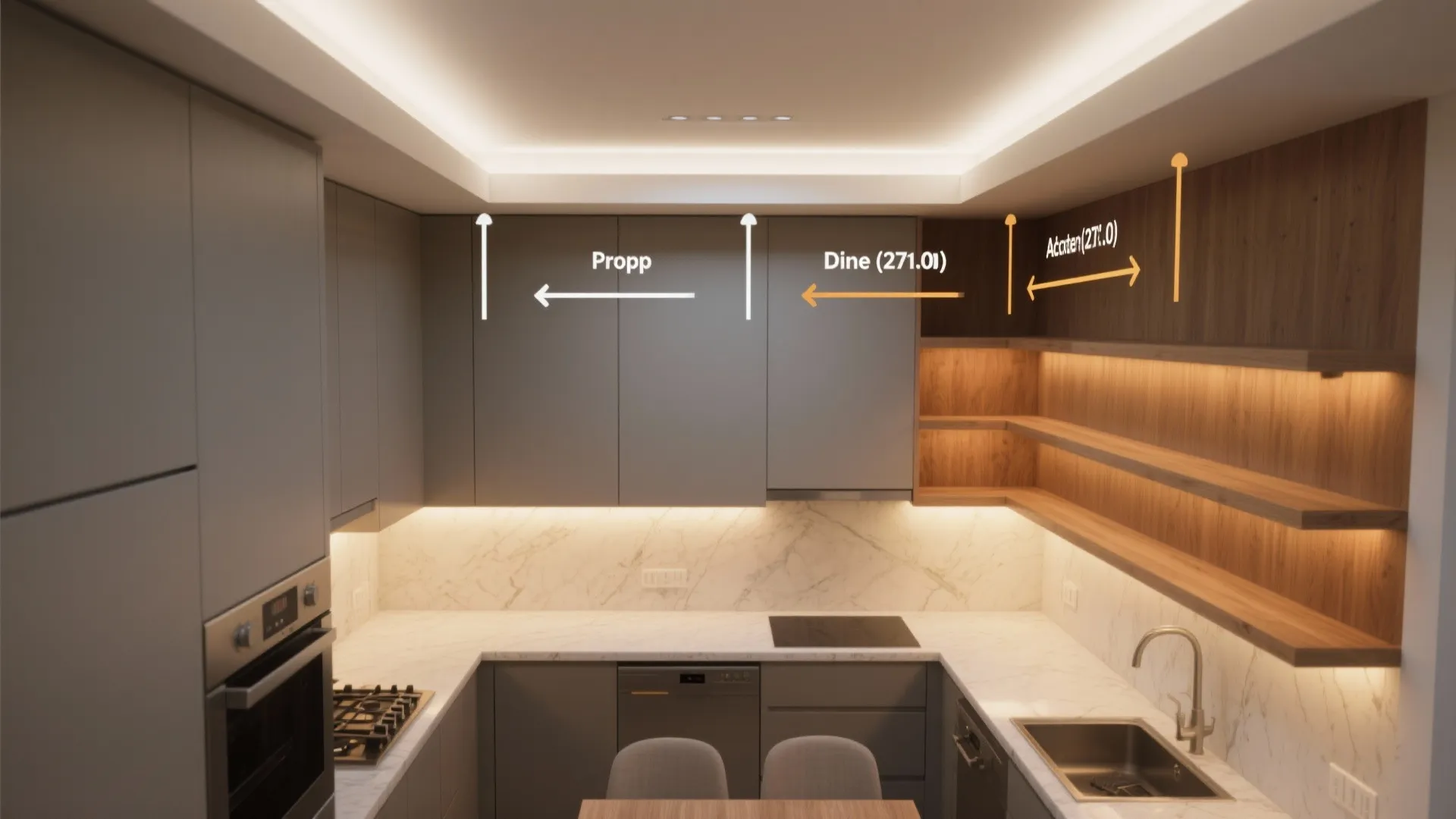 Warm-dim LED layering