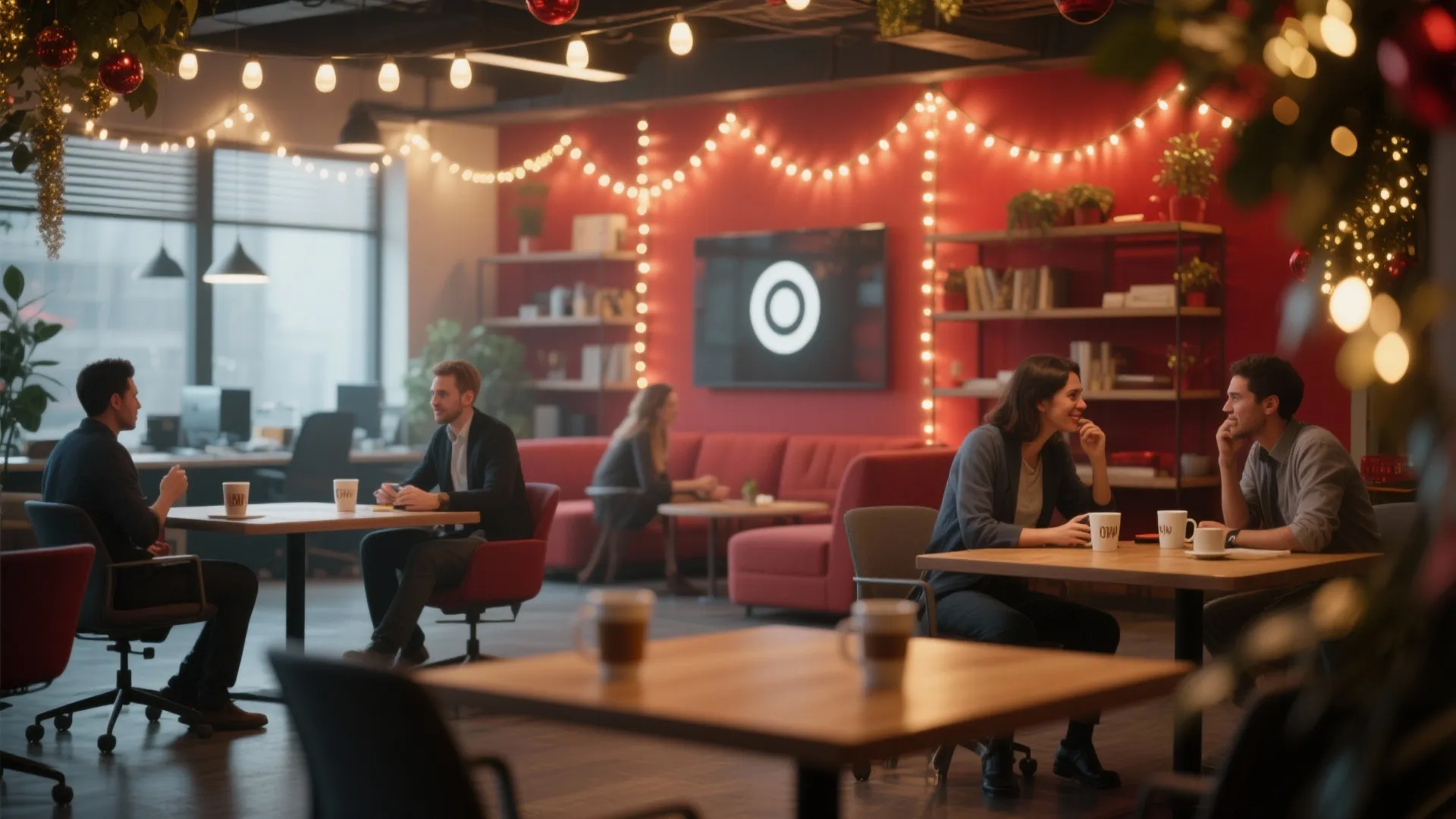 5. LED String Lights in Common Areas