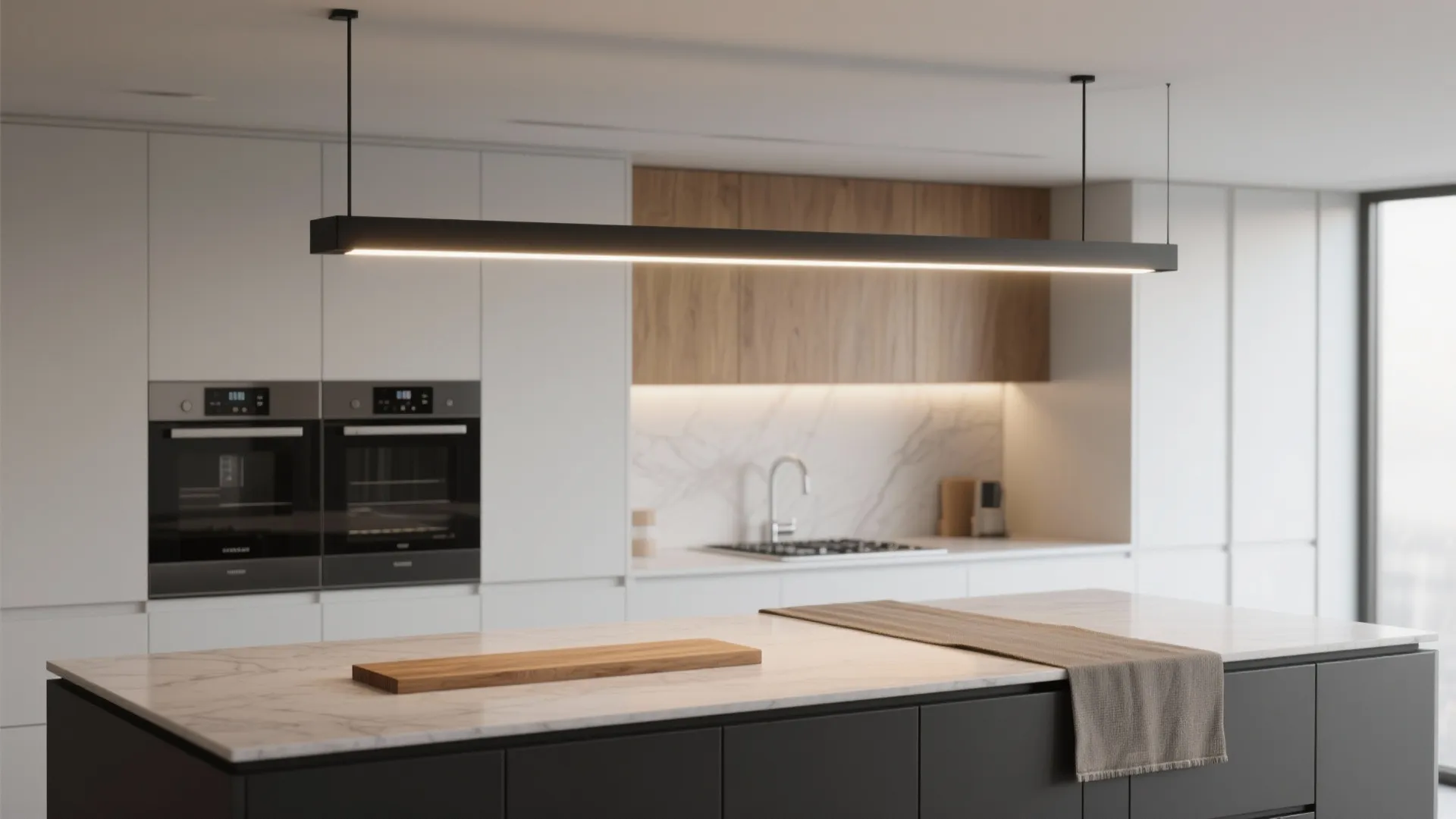 3. Linear LED Bar for Modern Minimalism