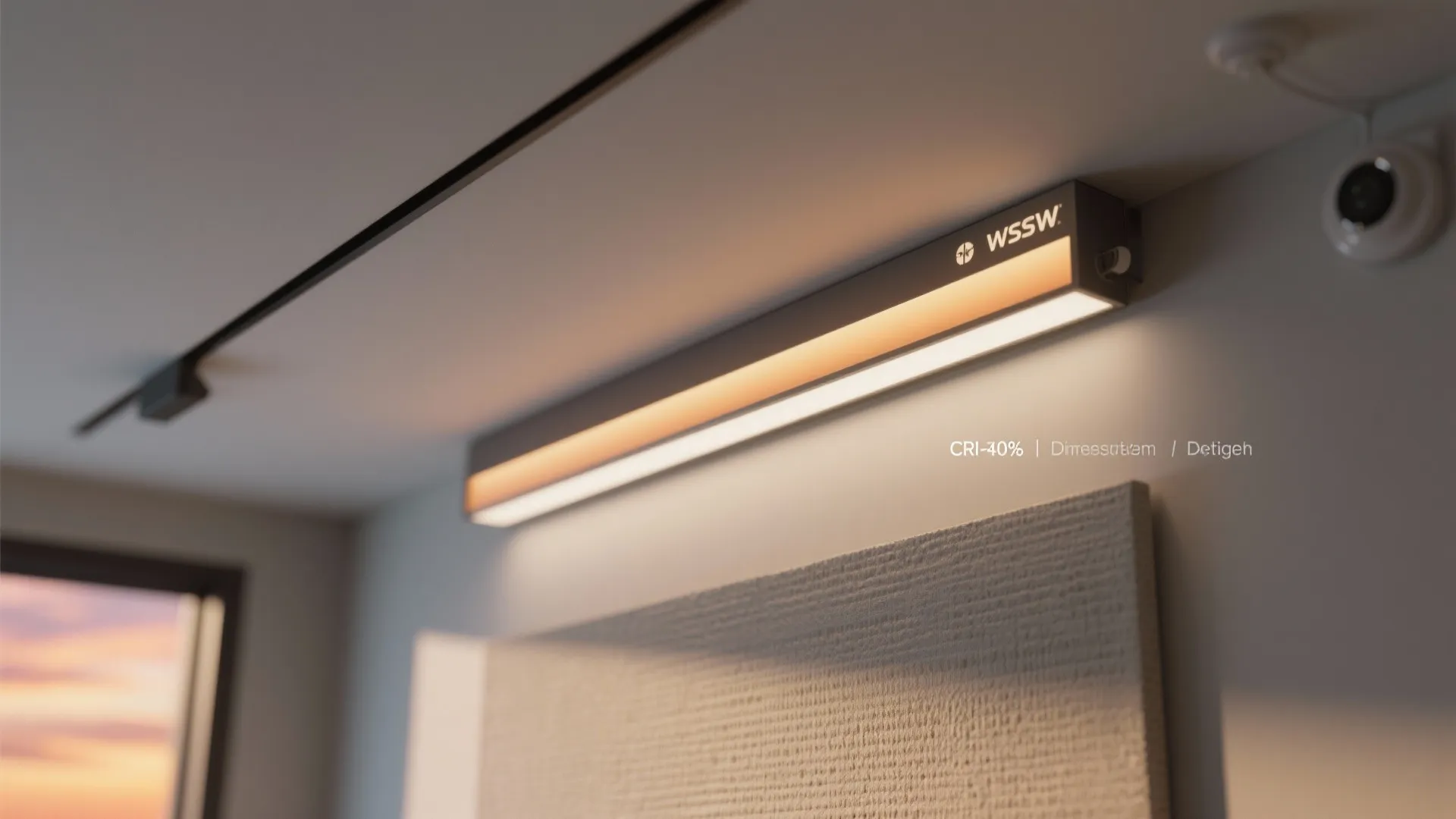 Minimalist lighting grid with smart control