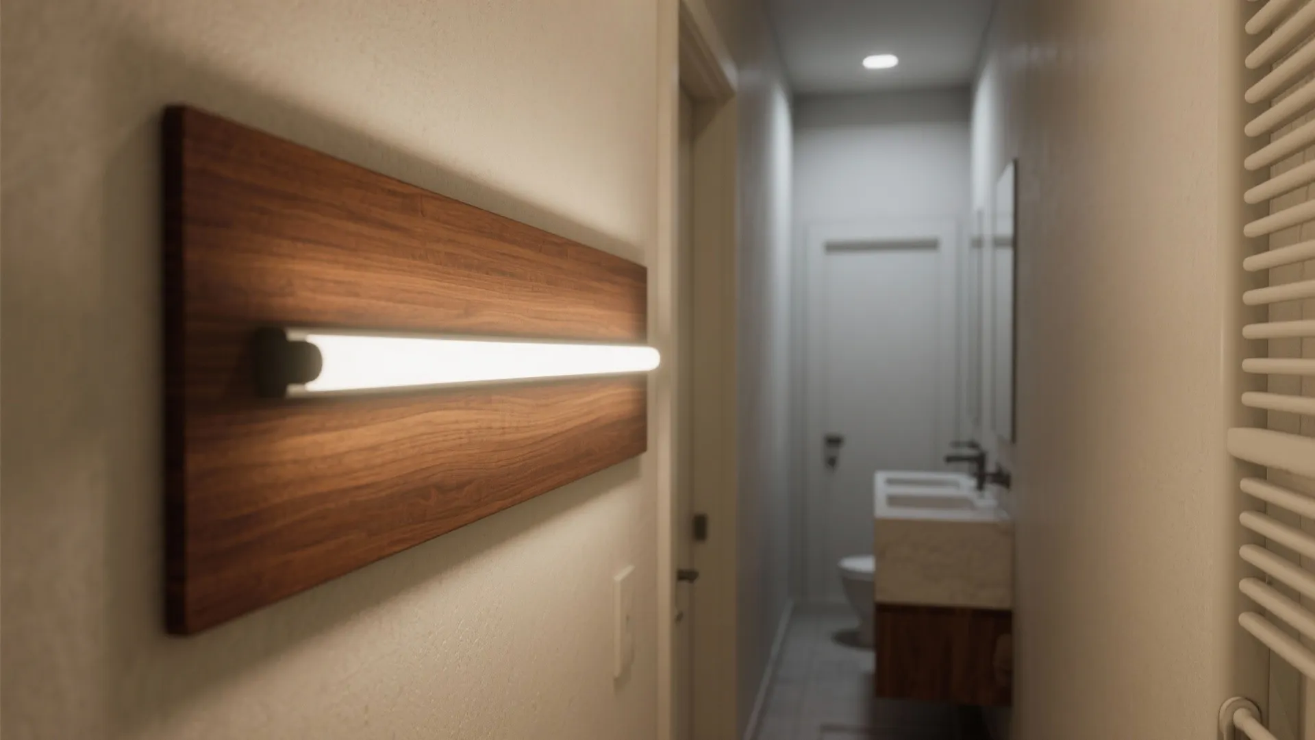 4. Integrated LED linear wall light