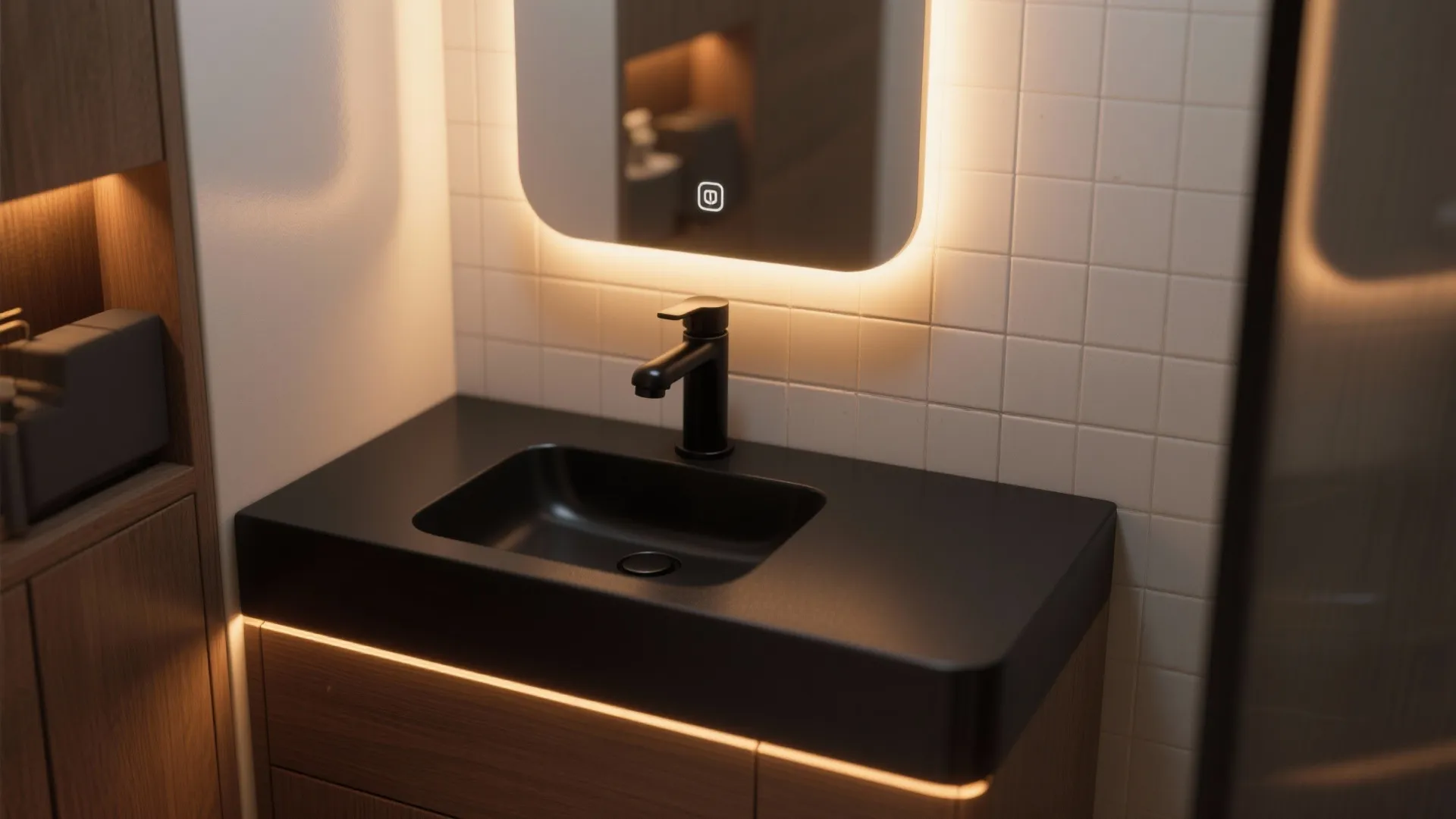 5. Matte Black with Integrated Lighting