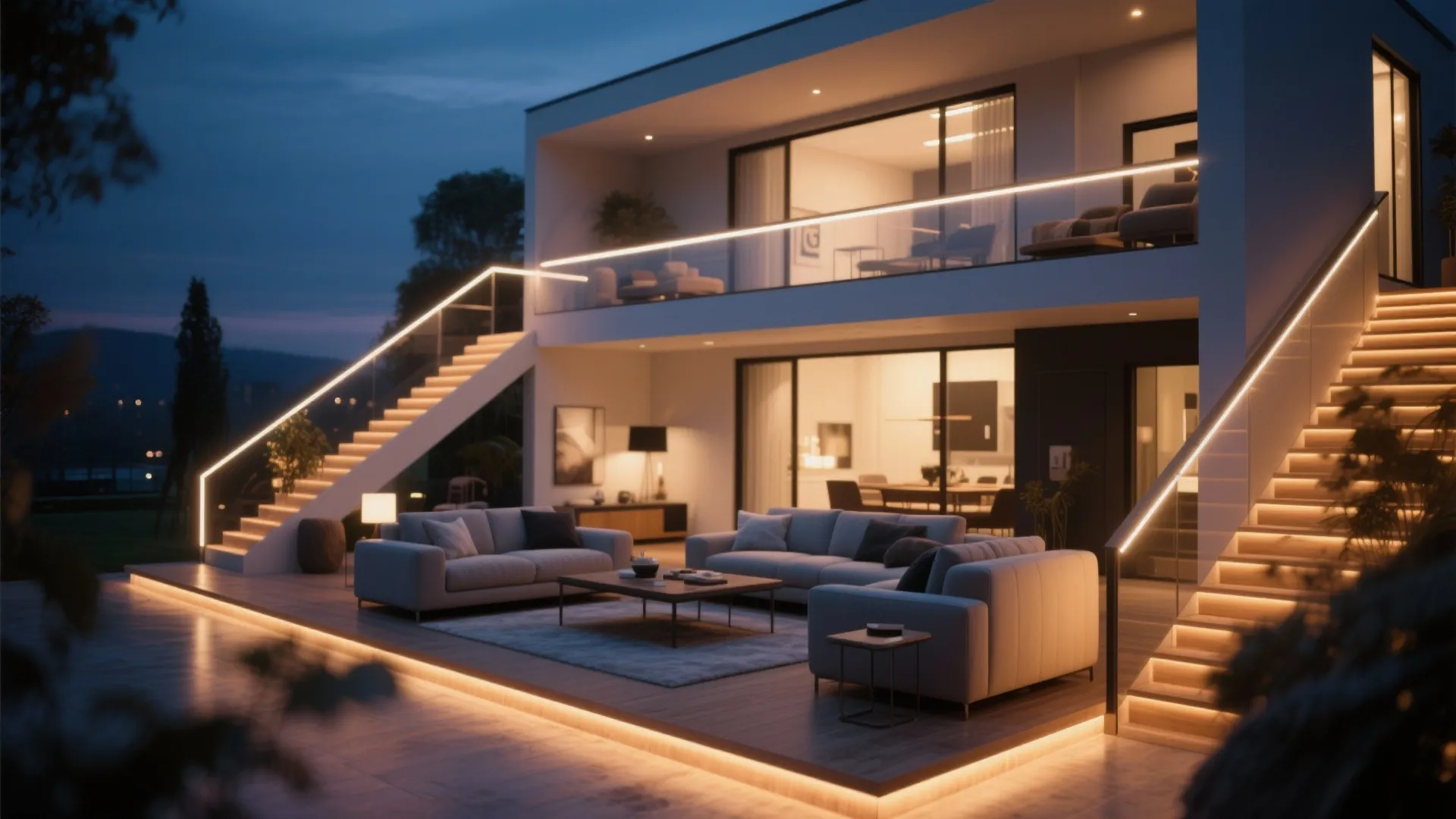10. LED-Lit Handrails