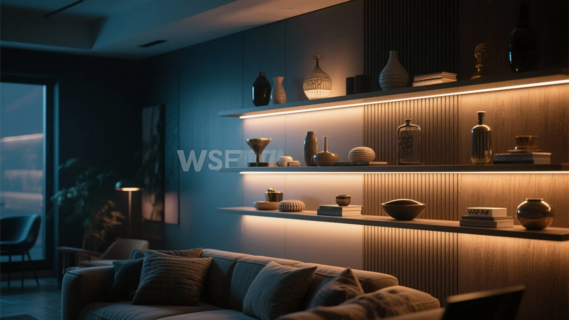 7. Highlighting With LED Strip Lighting