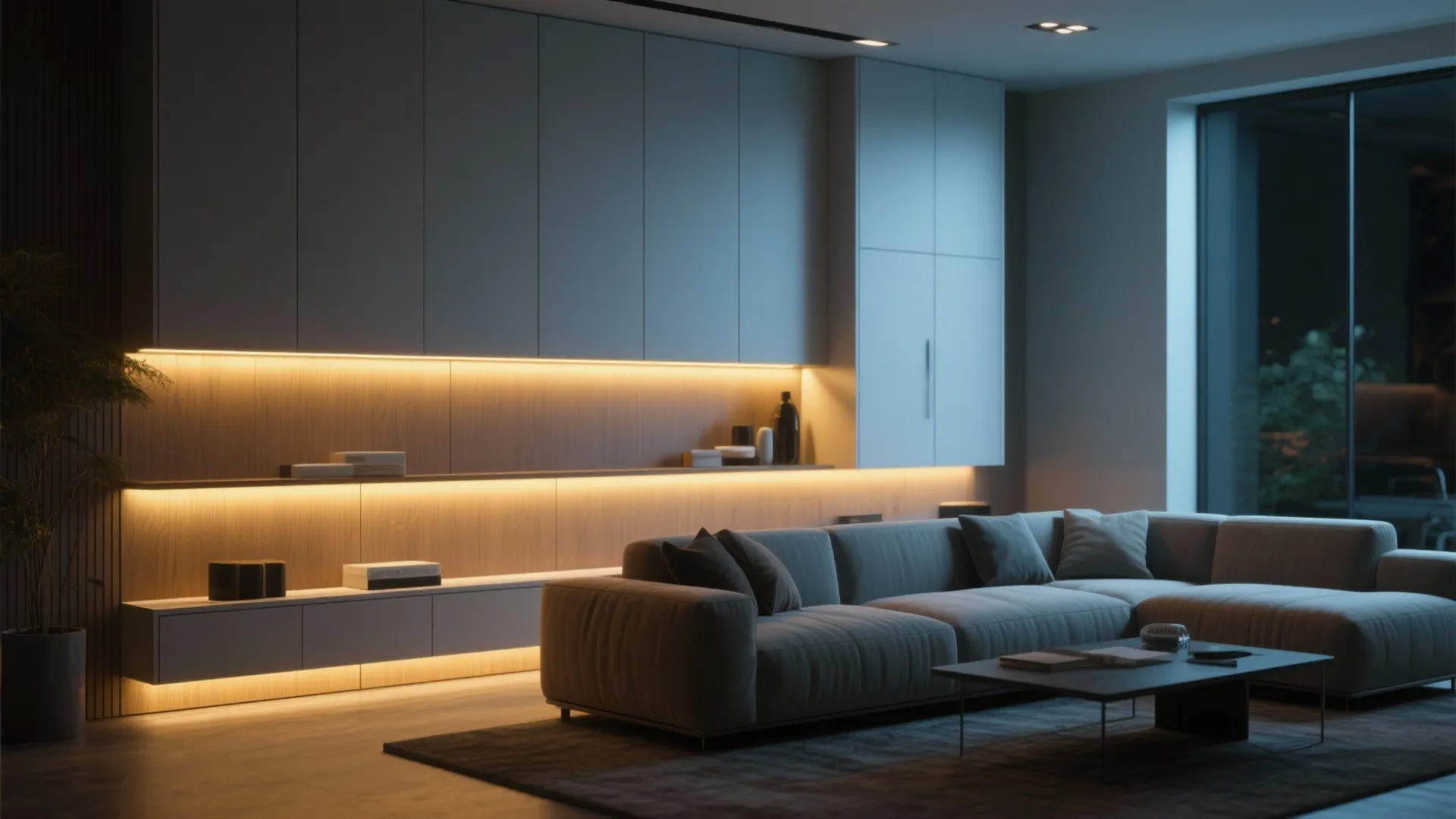 Integrated LED lighting