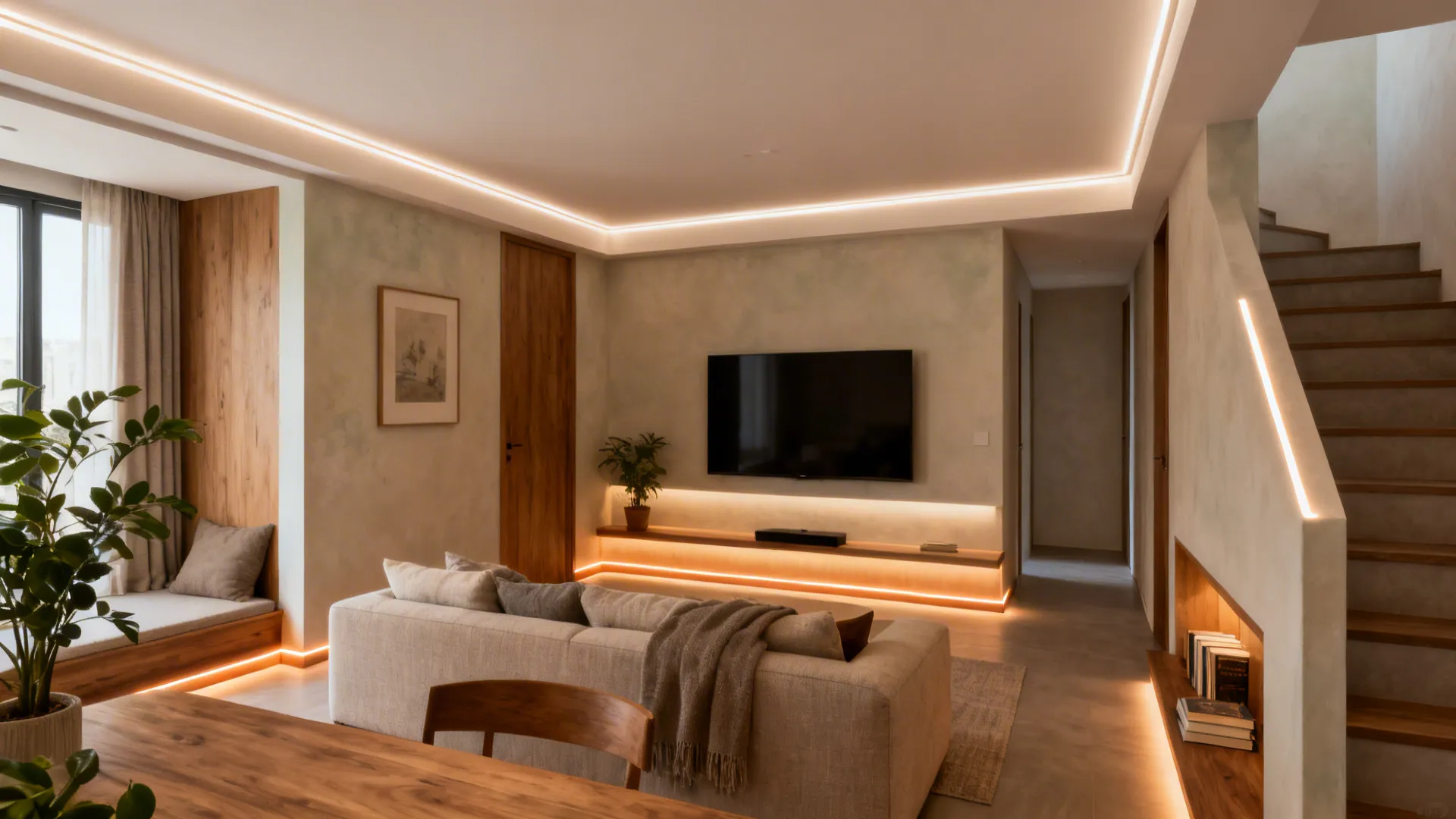 5 LED Strip Lighting Ideas for Living Rooms