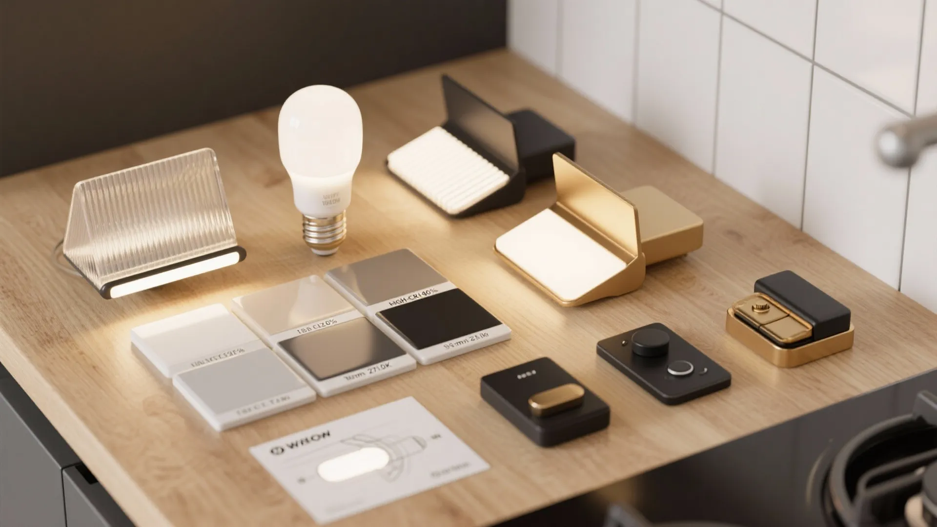 Low-glare, high-CRI LED wall lamps