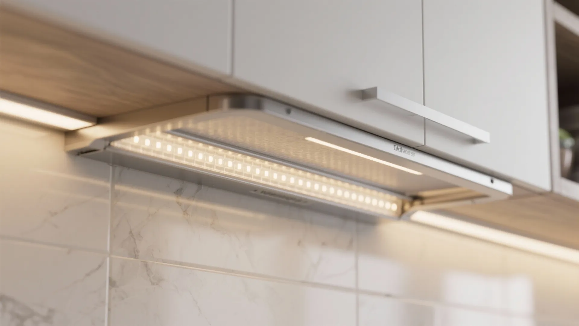 Layered lighting for bright, shadow-free counters