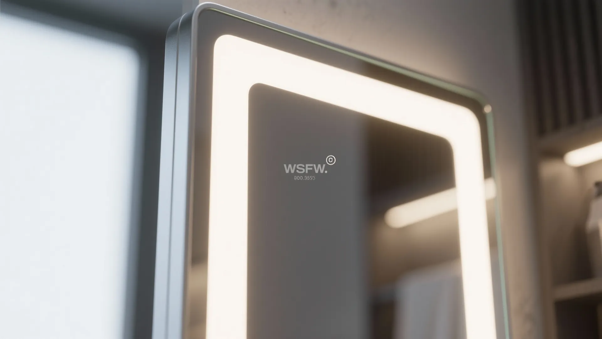 Integrated mirror-cabinet with task lighting