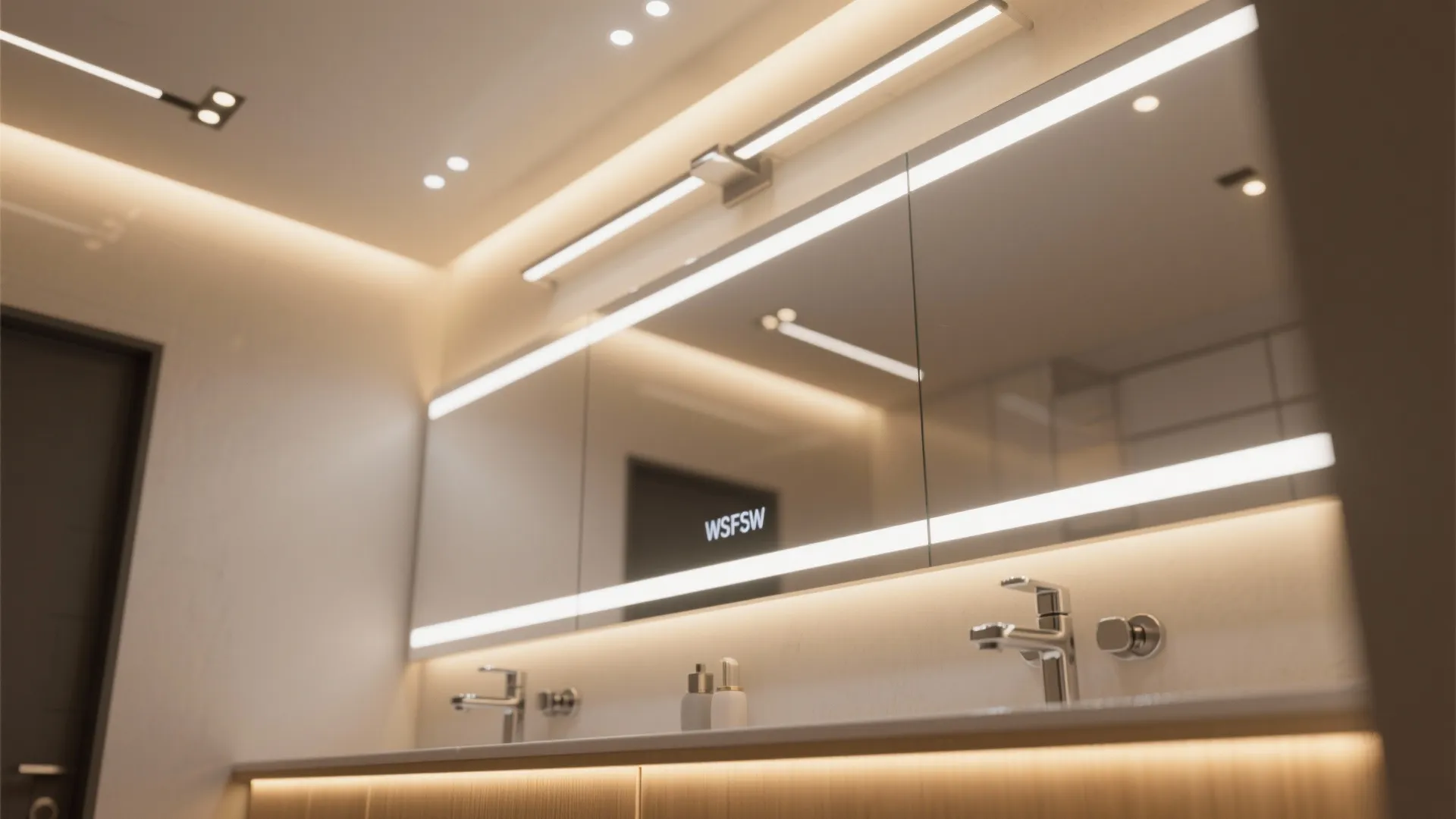 5. Strategic lighting and mirrored walls