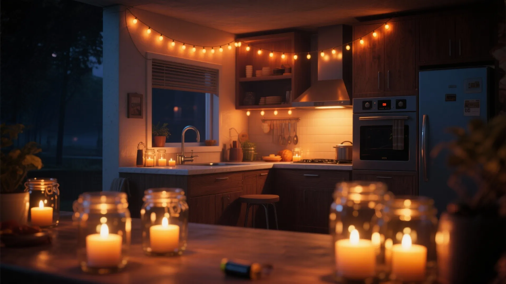 2. Mood lighting with battery LEDs